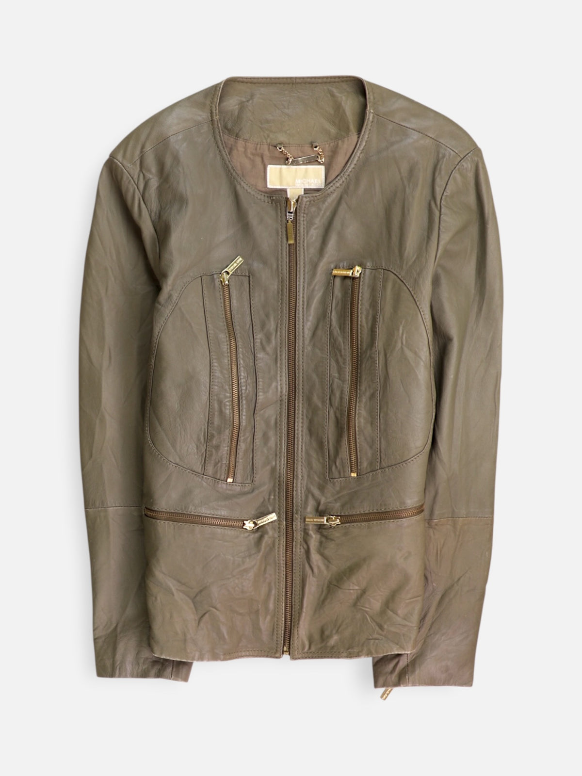 Michael Kors Chaqueta Cuero Basic - Mujer - XL