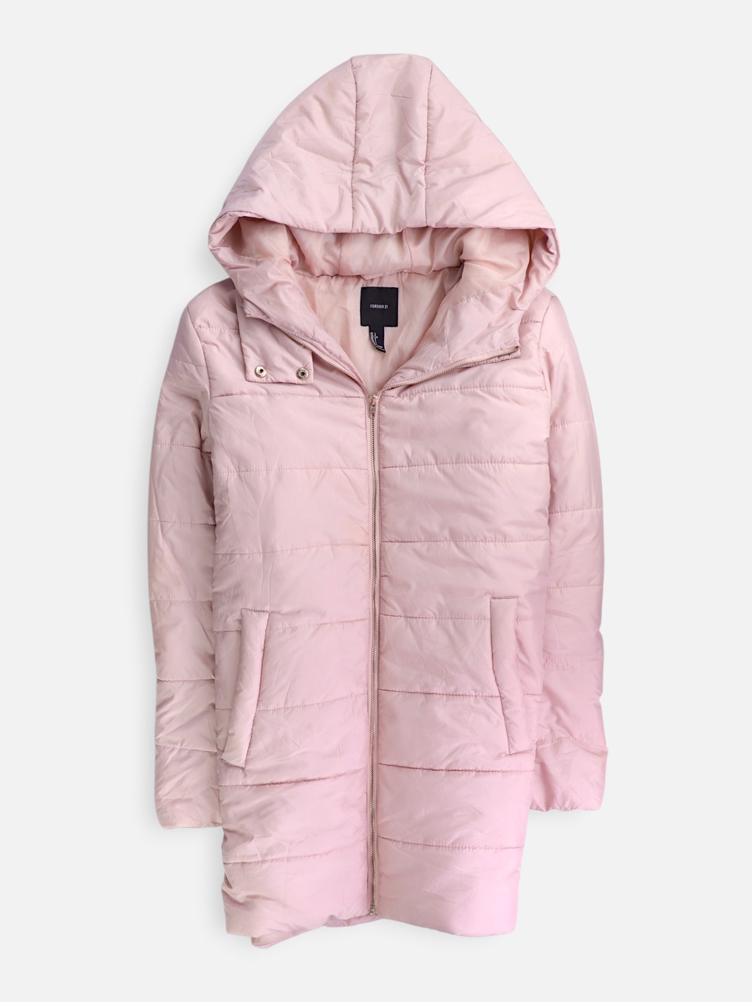 Forever 21 Abrigo Impermeable Puffer - Mujer - Large
