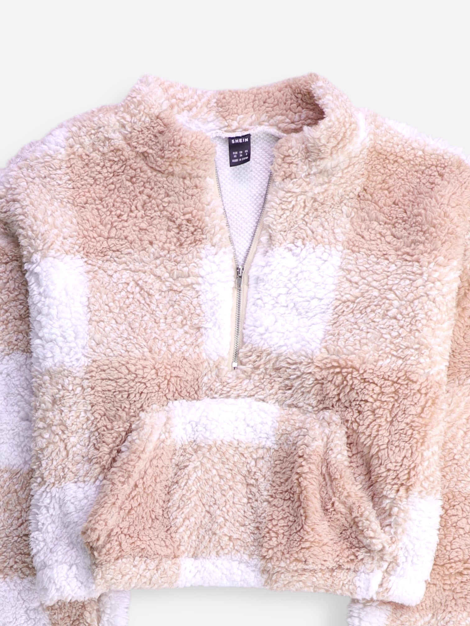 SHEIN Sueter Fleece Crop Top - Mujer - XS