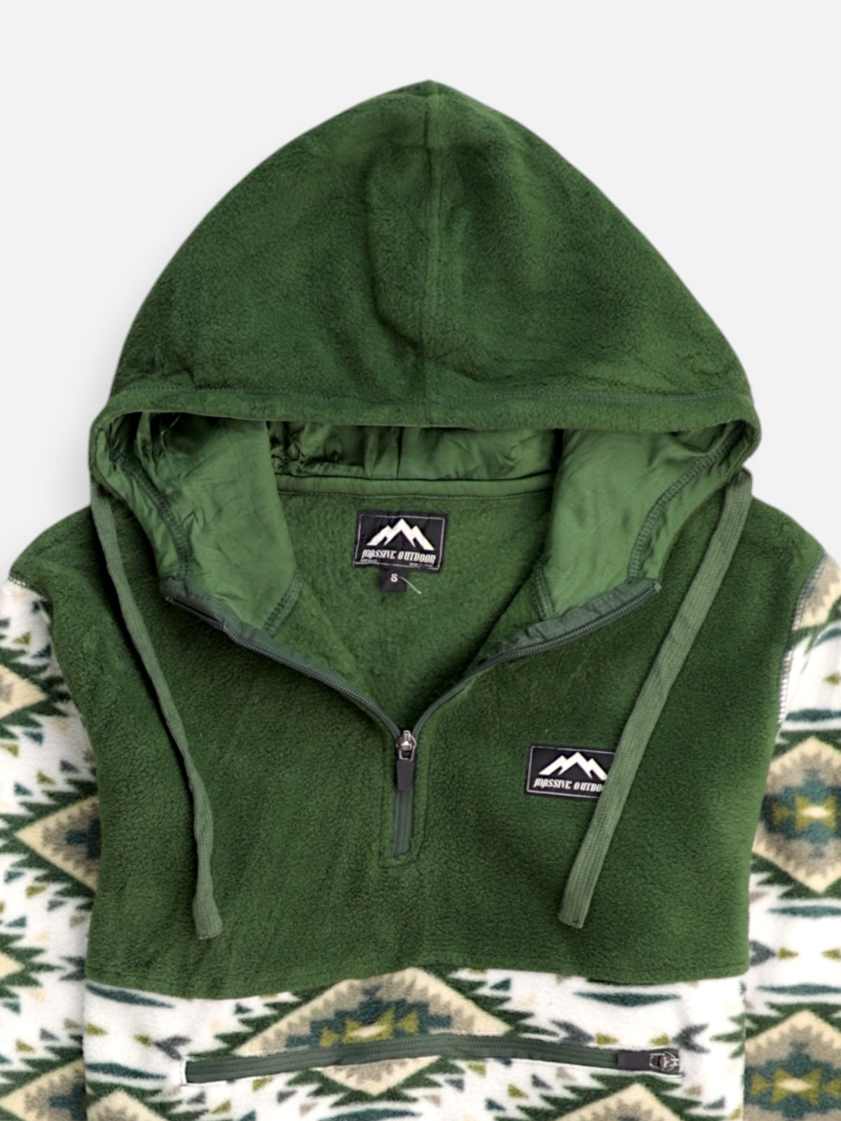 Sudadera Hoodie Color Block - Hombre - Small