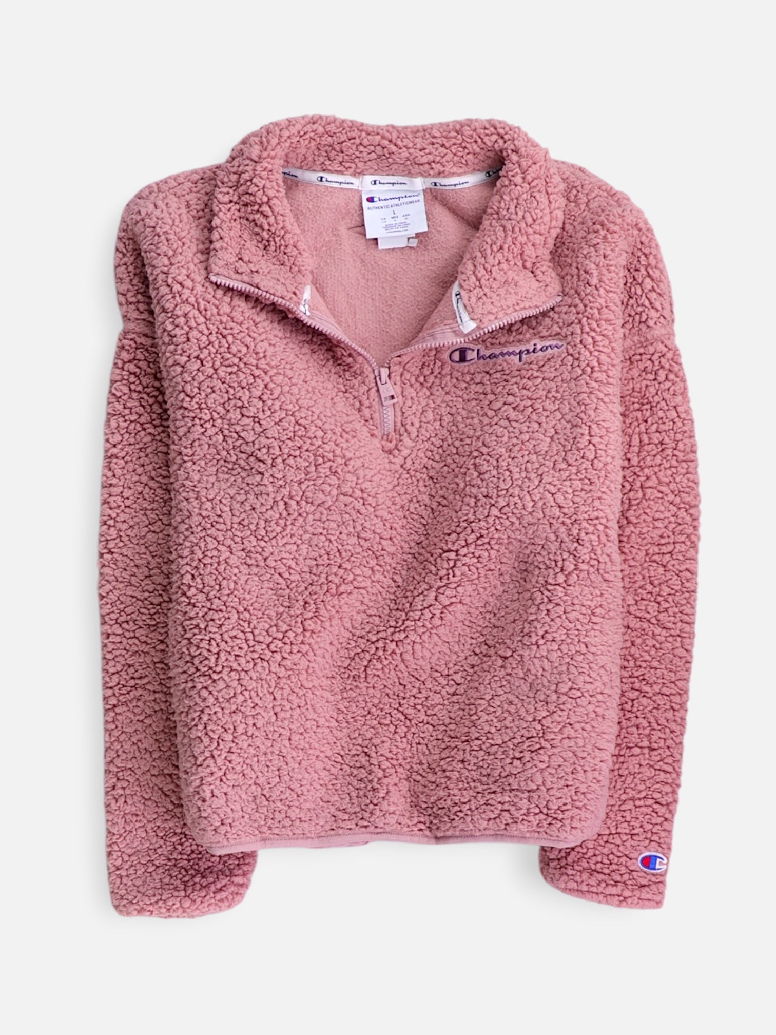 Champion Sueter Fleece Teddy - Mujer - Large