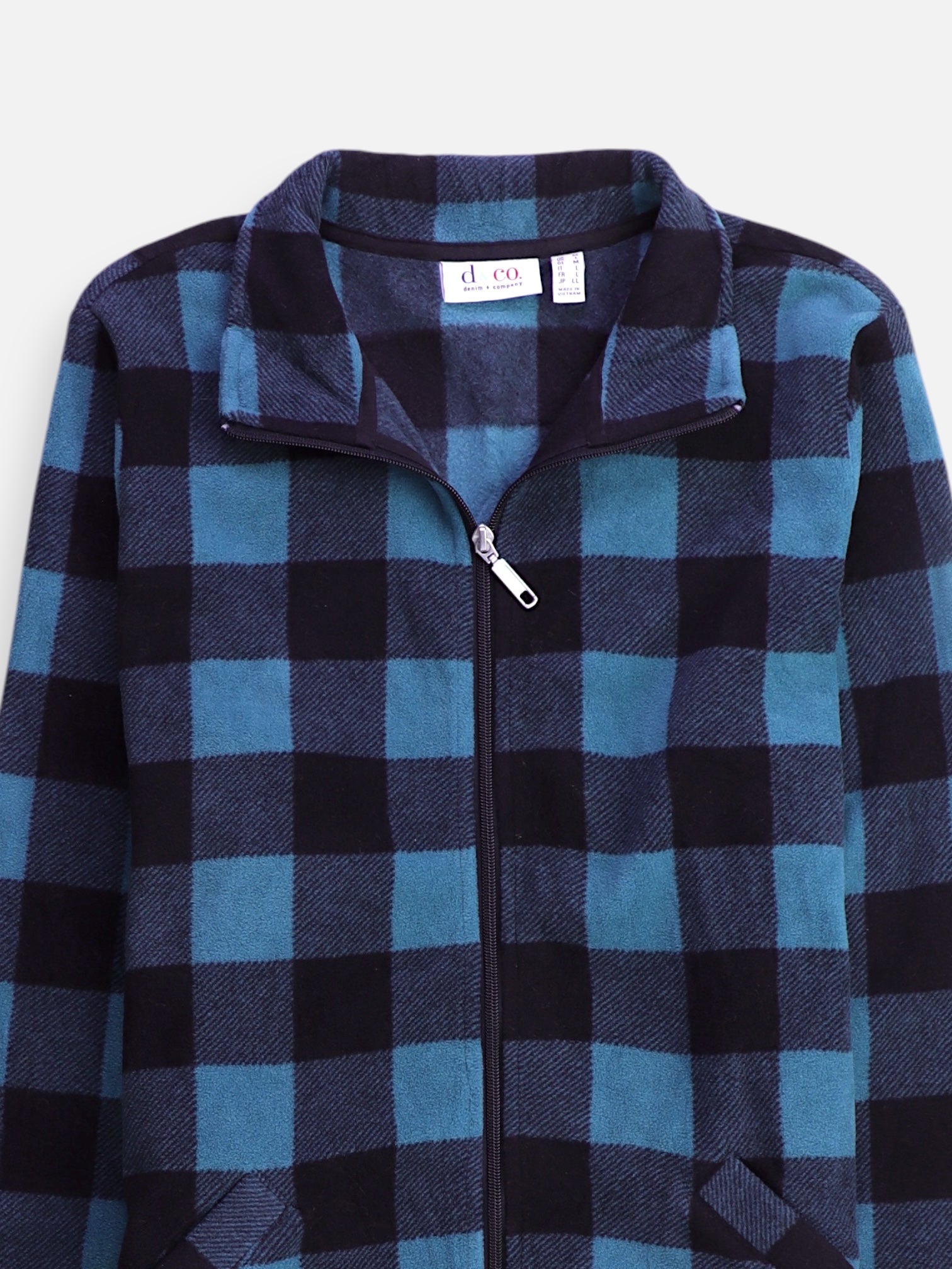 Sueter Fleece Color Block - Mujer - Medium
