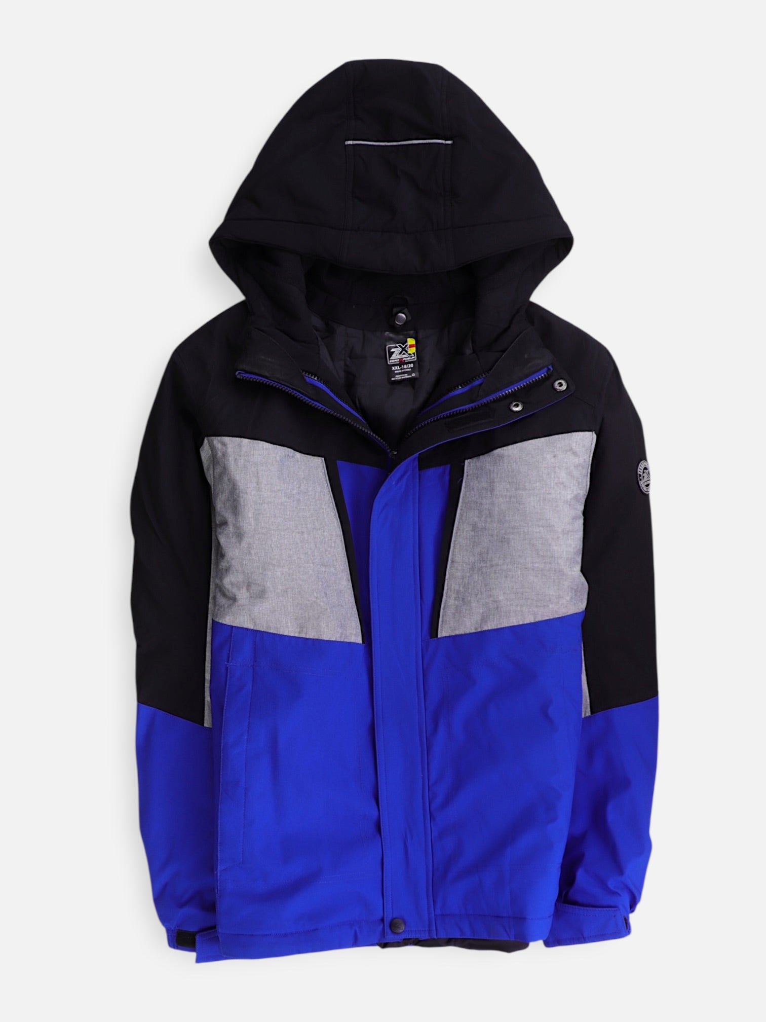 ZERO X POSUR Chaqueta Impermeable Color Block - Niño - XL - 18-20Y (Años)