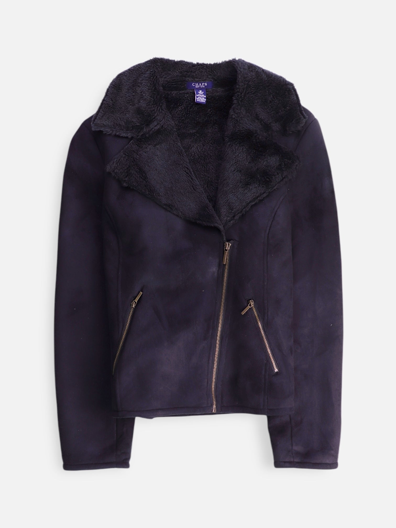 Chaps Chaqueta Casual Suede - Mujer - Medium