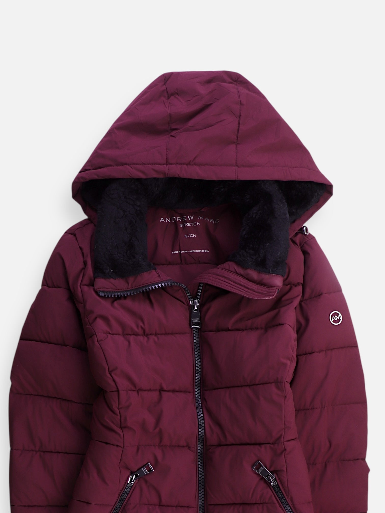 ANDREW MARC Abrigo Impermeable Puffer - Mujer - Small