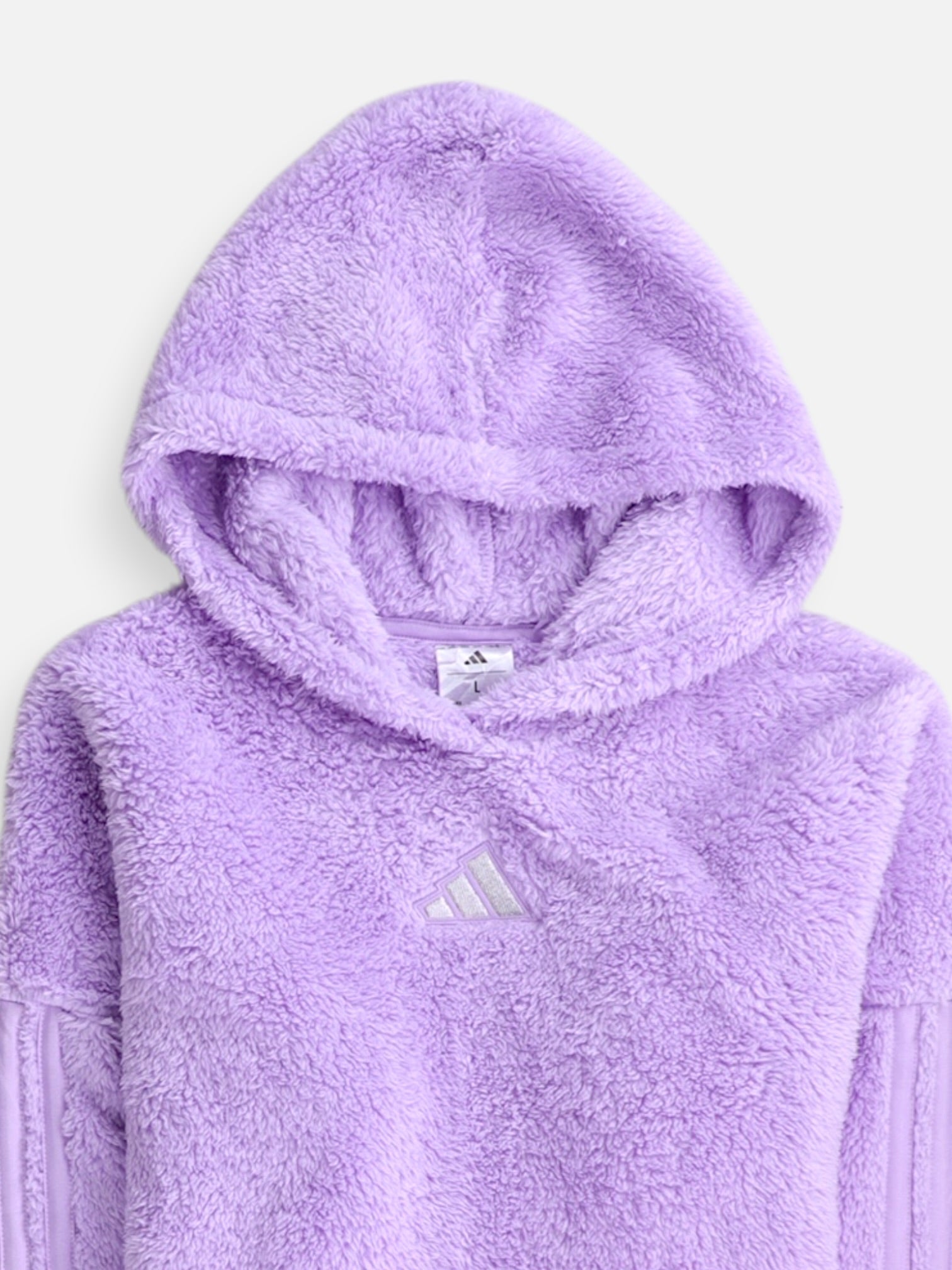 Adidas Sudadera Hoodie Teddy - Mujer - Large