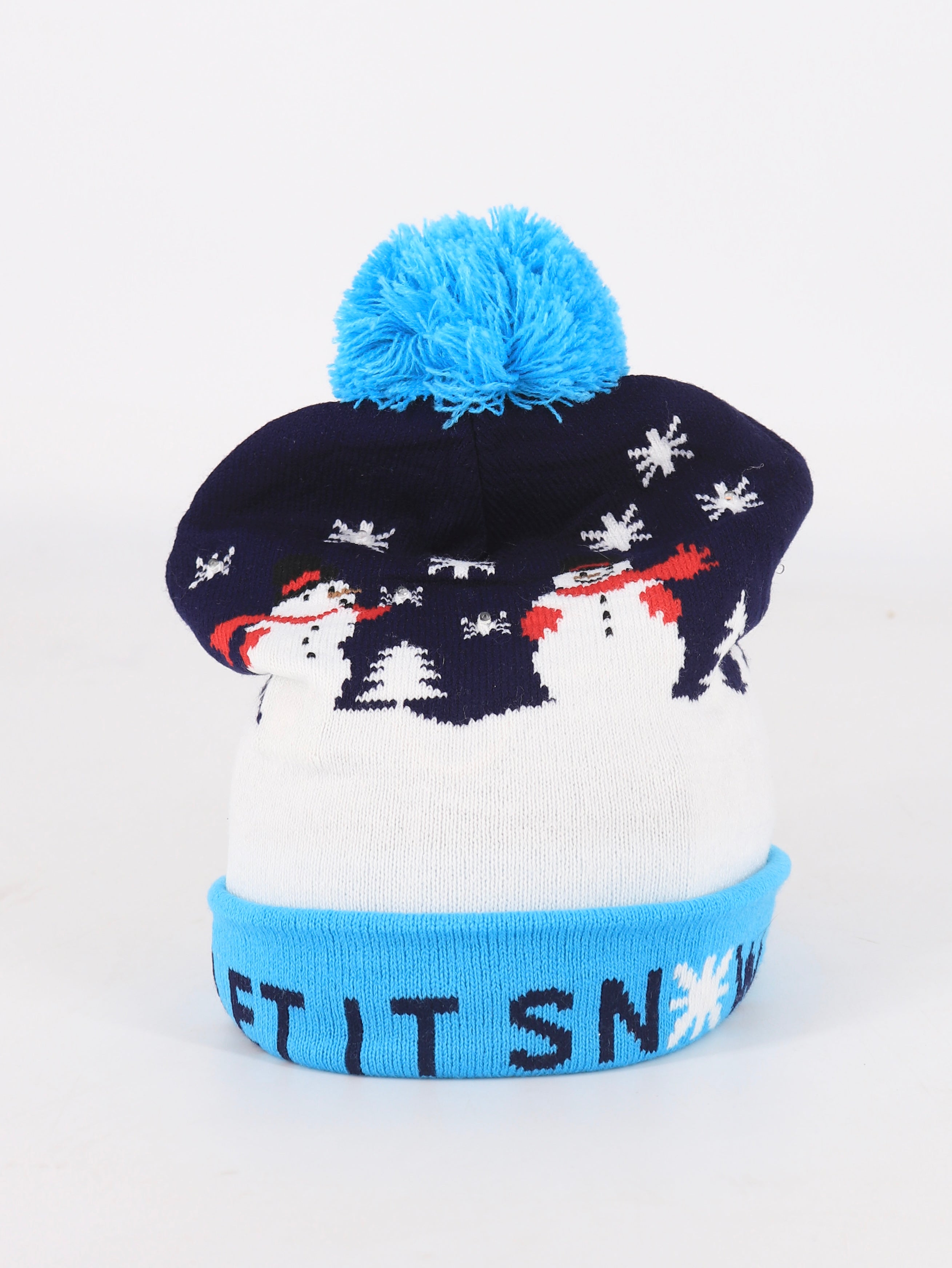 Gorro Navideño Con Luces - Unisex - Talla Única (One Size)