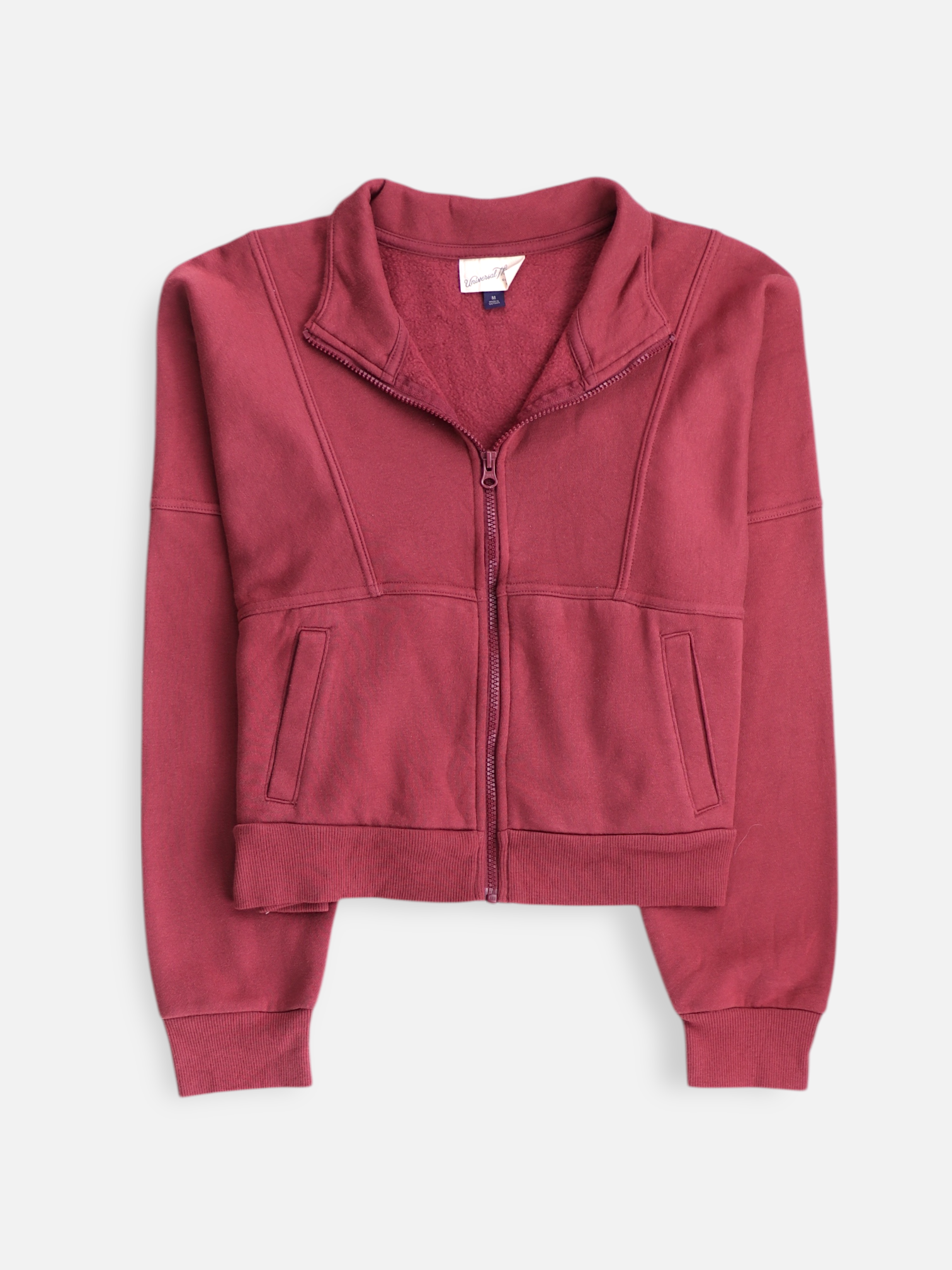 Universal Thread Sudadera Fleece Crop Top - Mujer - Medium