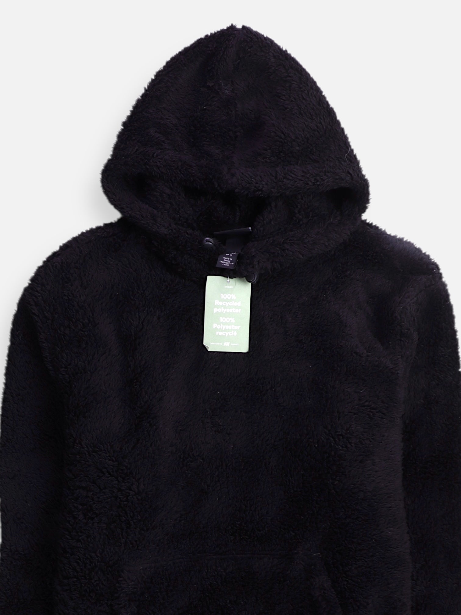 H&M Sudadera Hoodie Teddy - Hombre - Medium