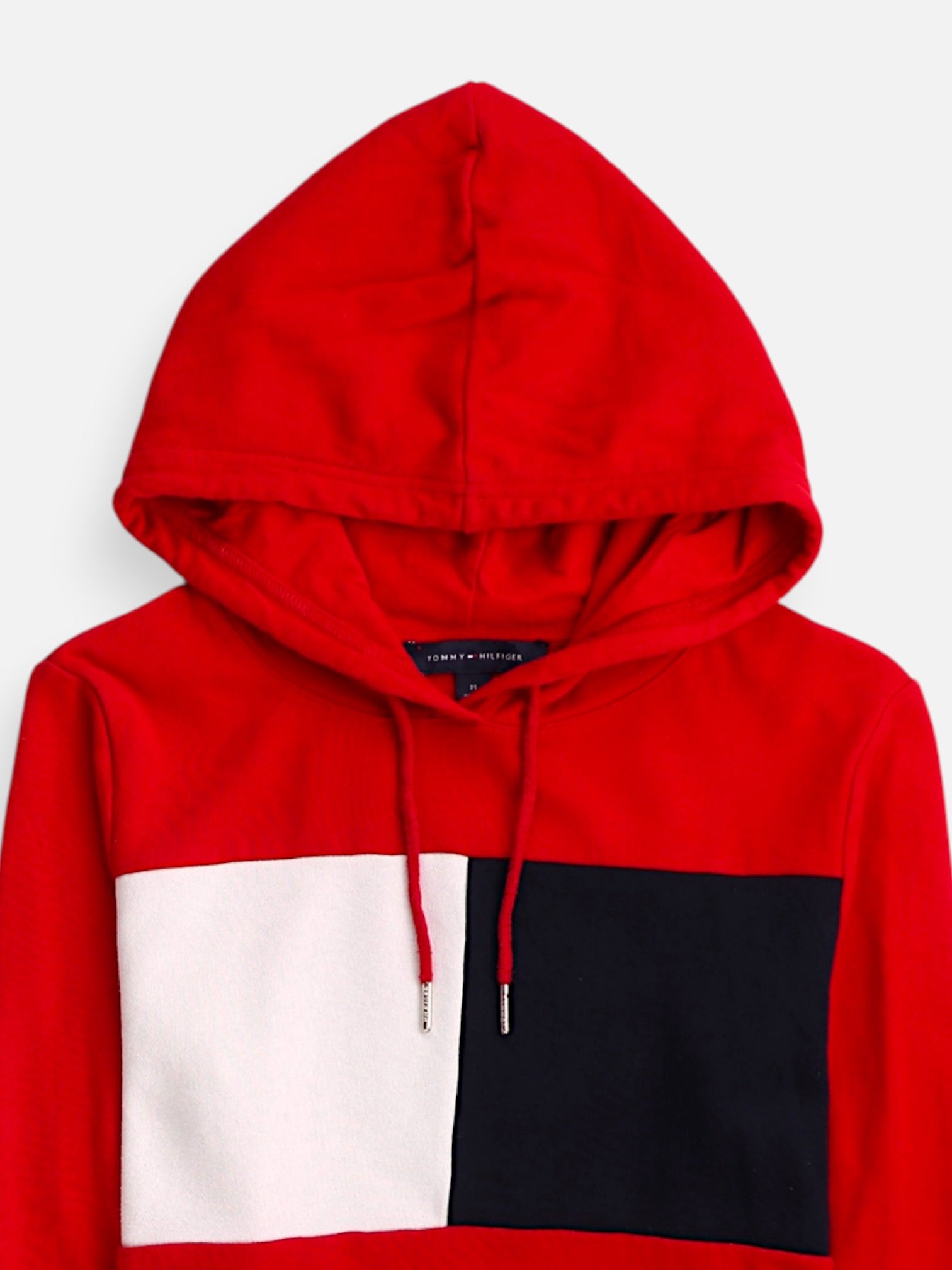 Tommy Hilfiger Sudadera Hoodie Color Block - Mujer - Medium