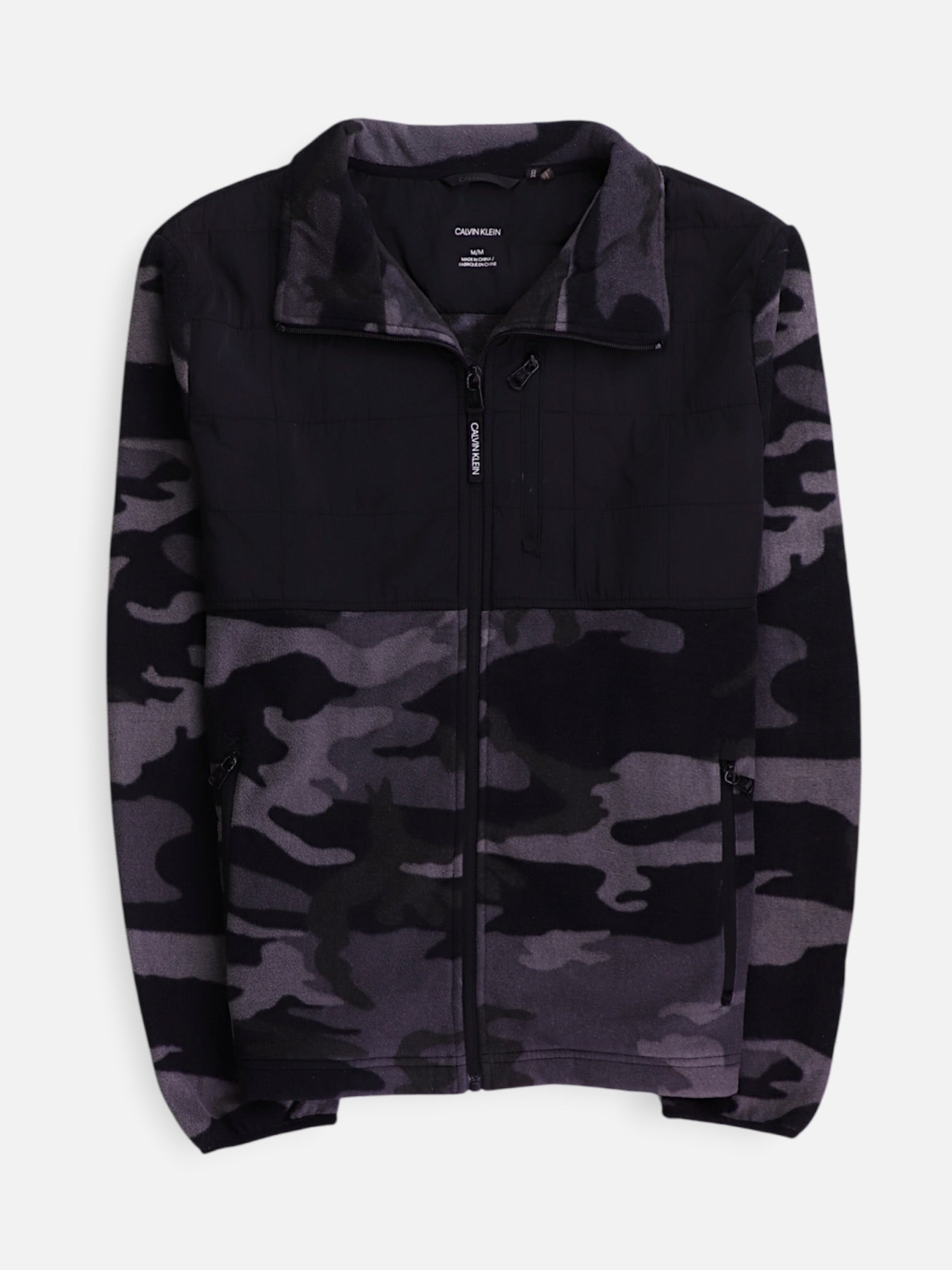 Calvin Klein Sudadera Fleece Color Block - Hombre - Medium