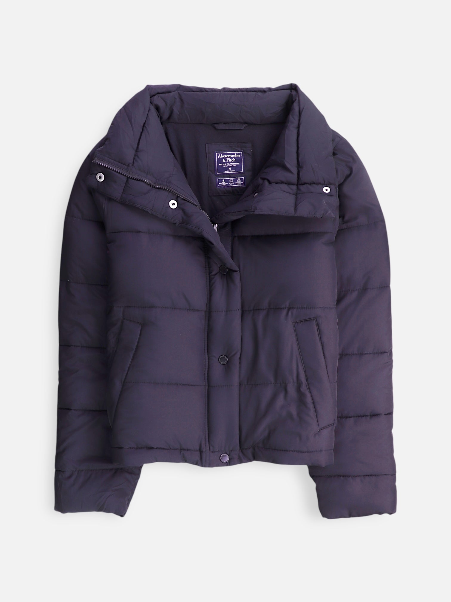 Abercrombie & Fitch Chaqueta Puffer Basic - Mujer - Medium