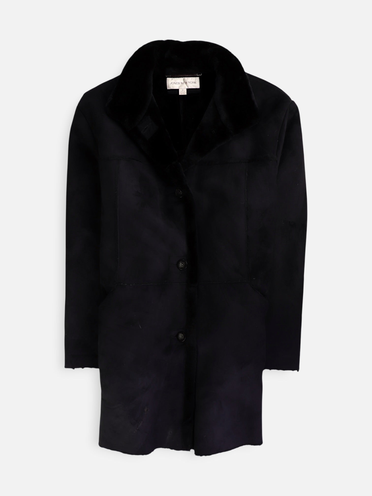 JONES NEW YORK Abrigo Casual Suede - Mujer - Medium