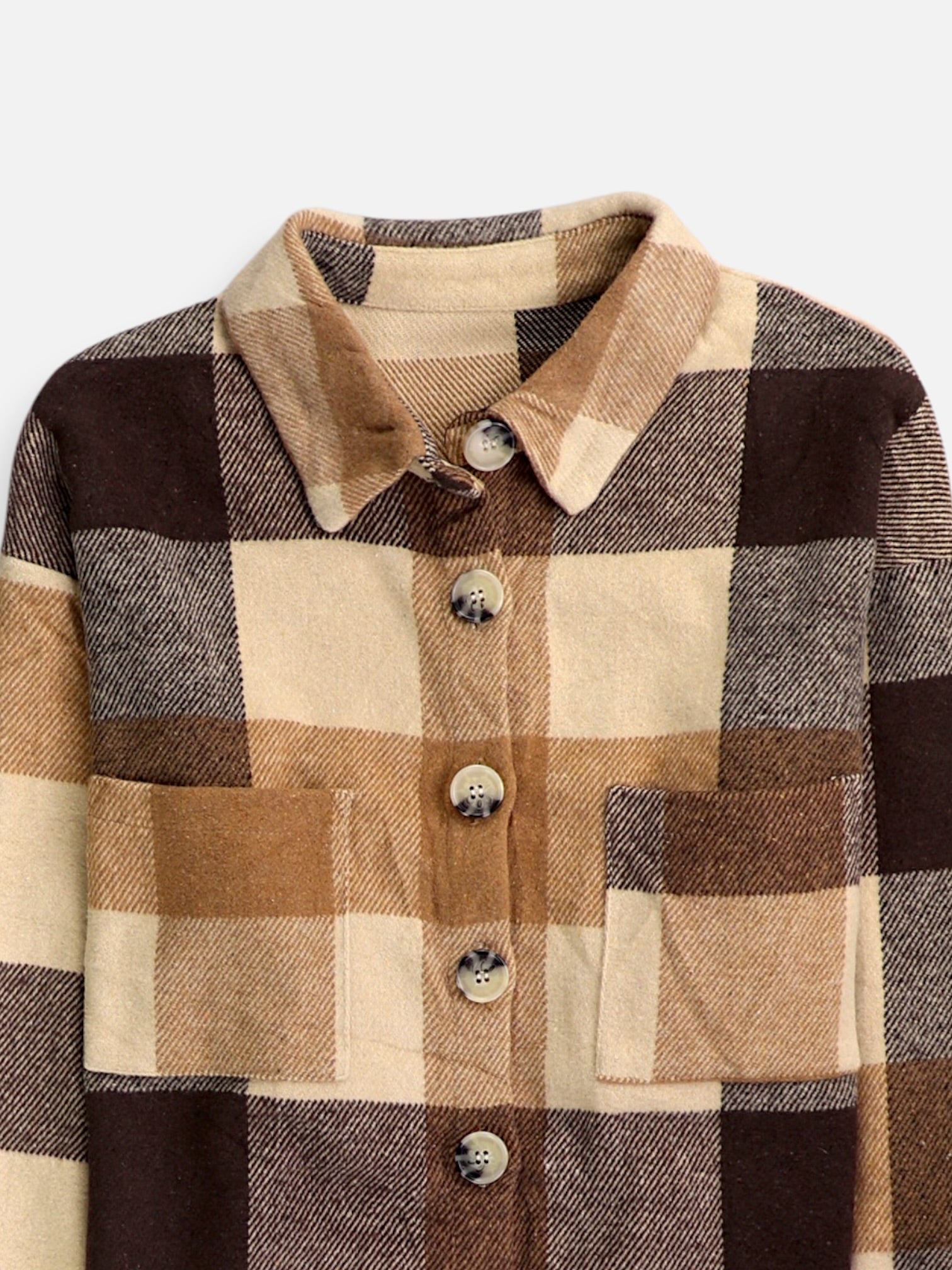 Chaqueta Sobrecamisa Color Block - Hombre - Large