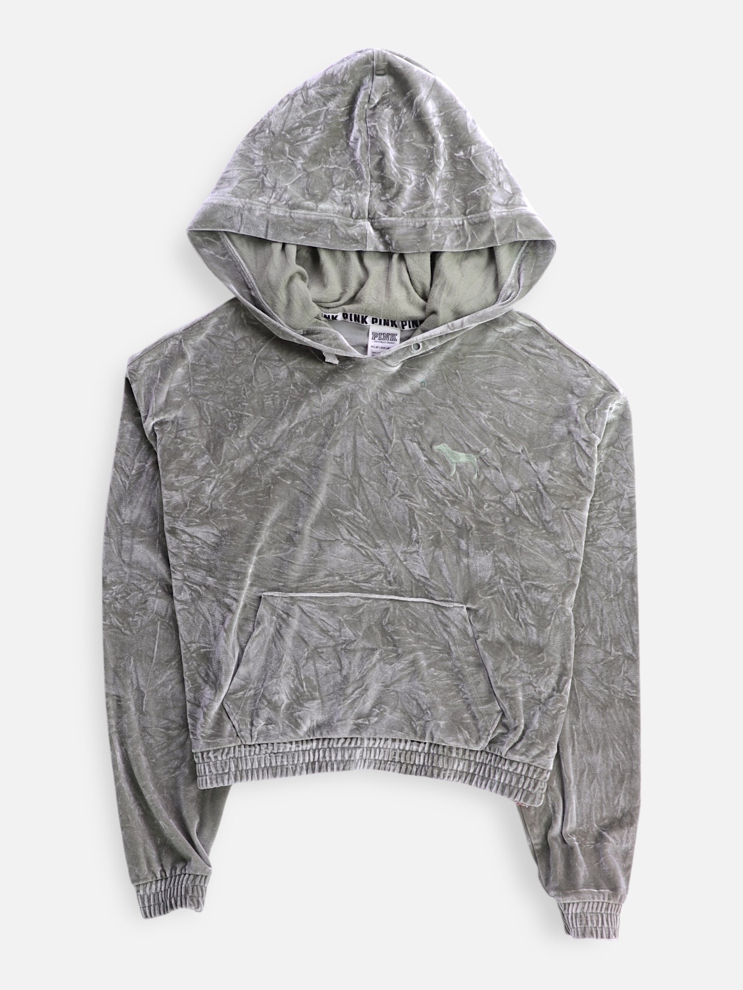 Victoria Secret Sudadera Hoodie Crop Top - Mujer - XS