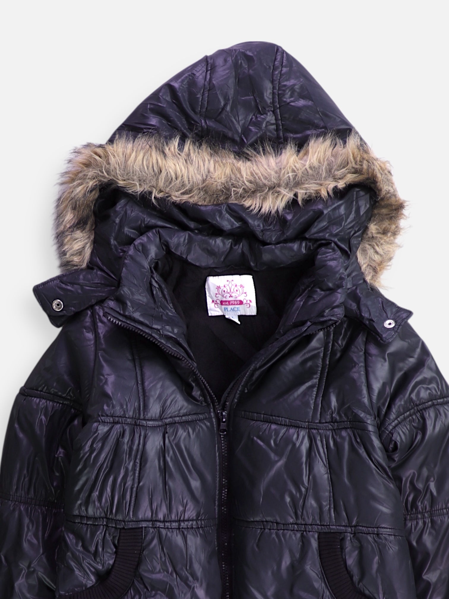 PLACE Chaqueta Puffer Impermeable - Niña - XL - 12-14Y (Años)