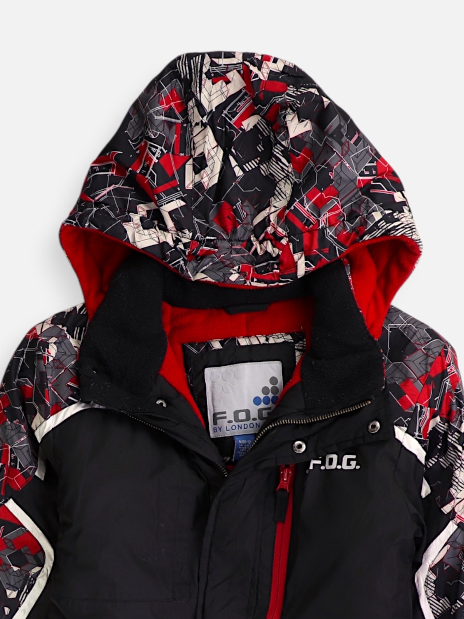 LONDON FOG Chaqueta Impermeable Color Block - Niño - Medium - 10-12Y (Años)