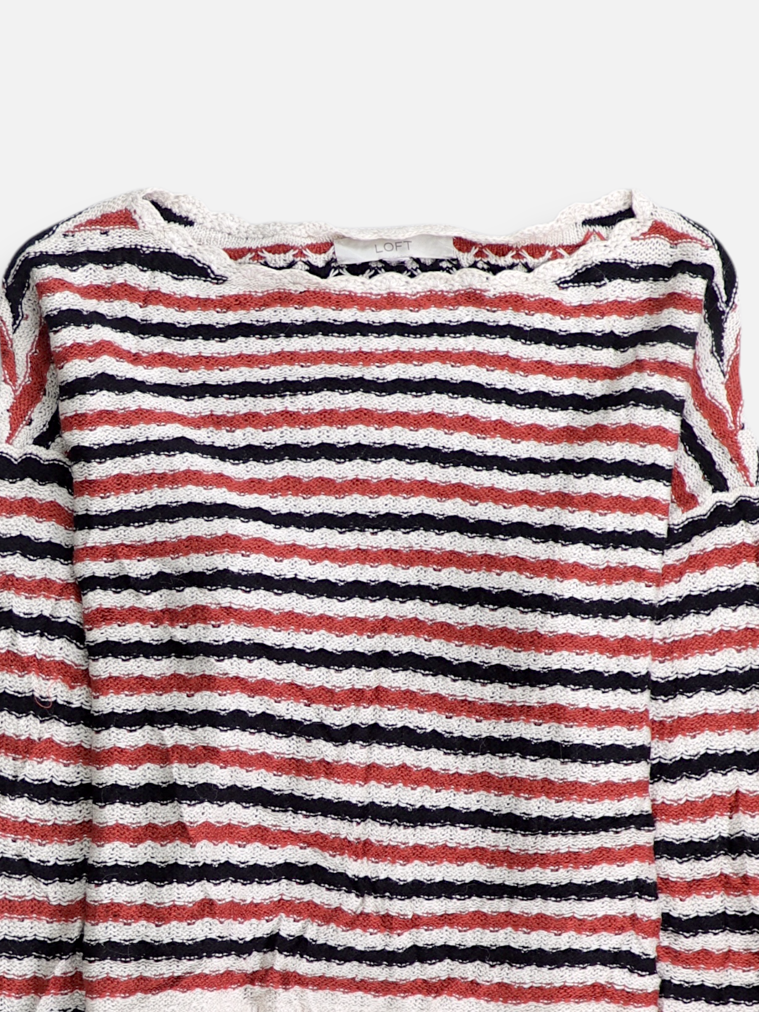 LOFT Sueter Knit Color Block - Mujer - N/A