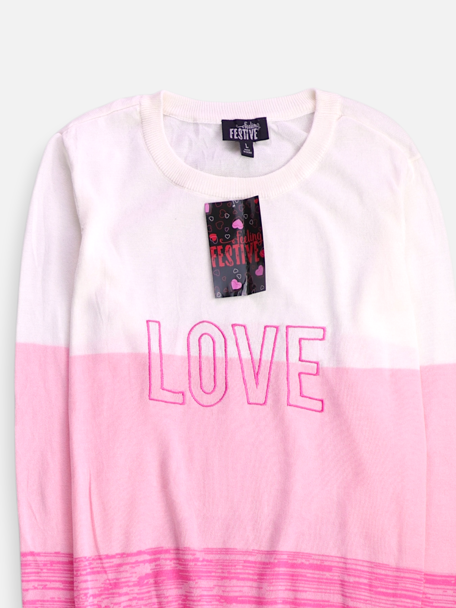 Sueter Knit Color Block - Mujer - Large