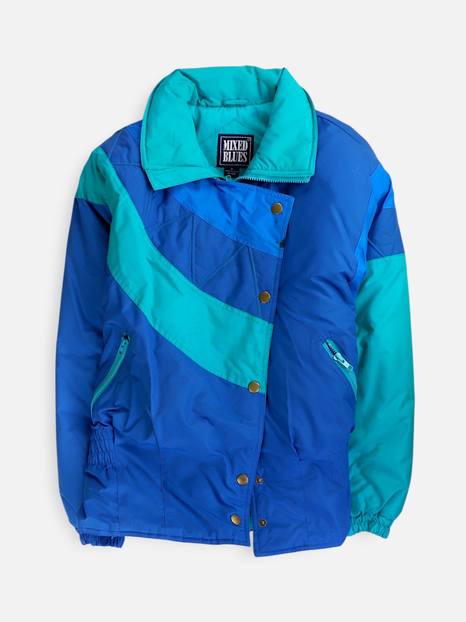 Chaqueta Impermeable Color Block - Hombre - Small