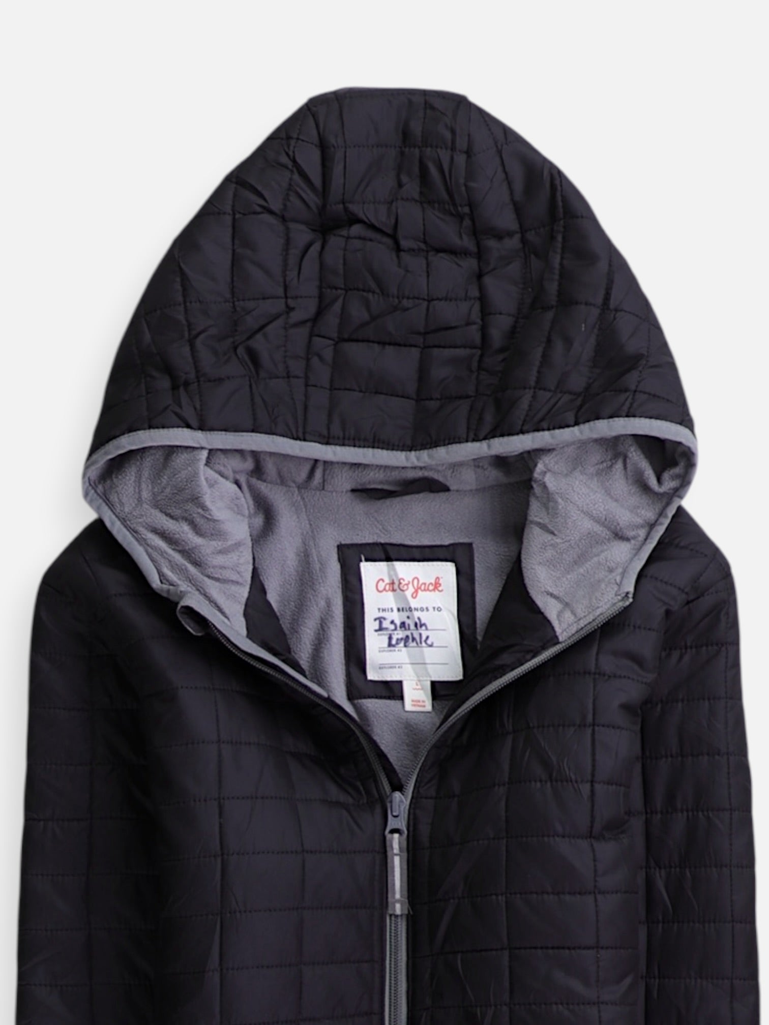 Cat & Jack  Chaqueta Puffer Impermeable - Niño - Large - 10-12Y (Años)