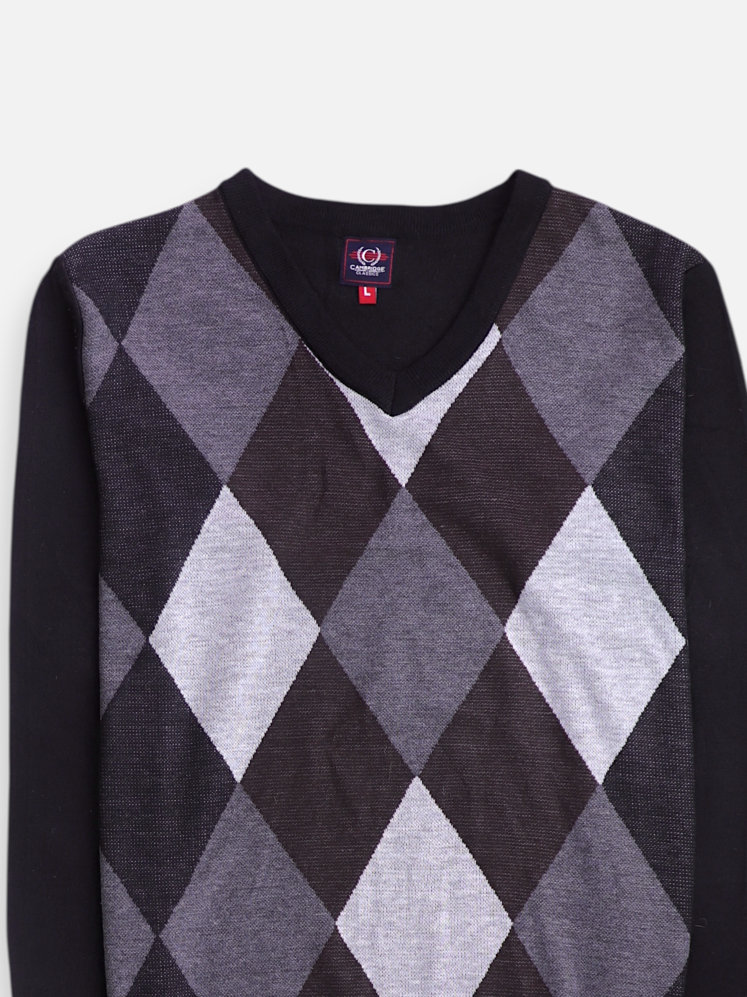 Sueter Knit Color Block - Hombre - Large