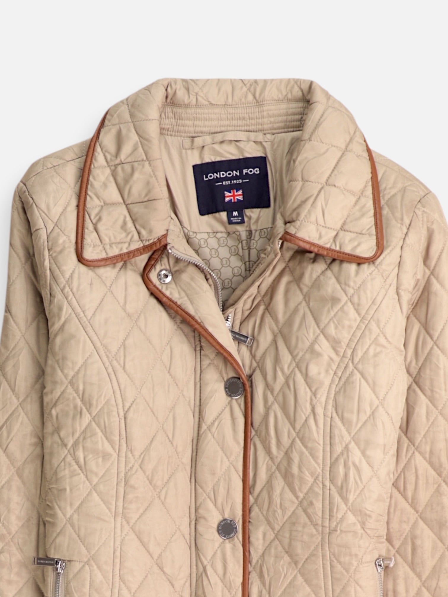 LONDON FOG Chaqueta Impermeable Basic - Mujer - Medium