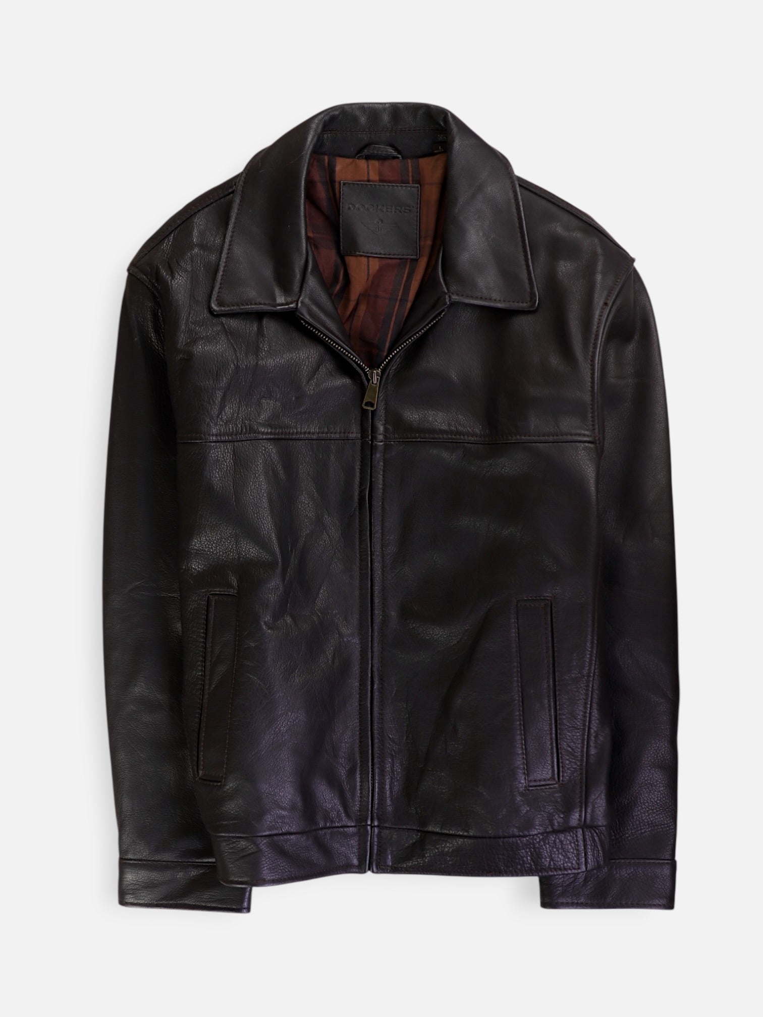 Dockers Chaqueta Casual Cuero - Hombre - Large