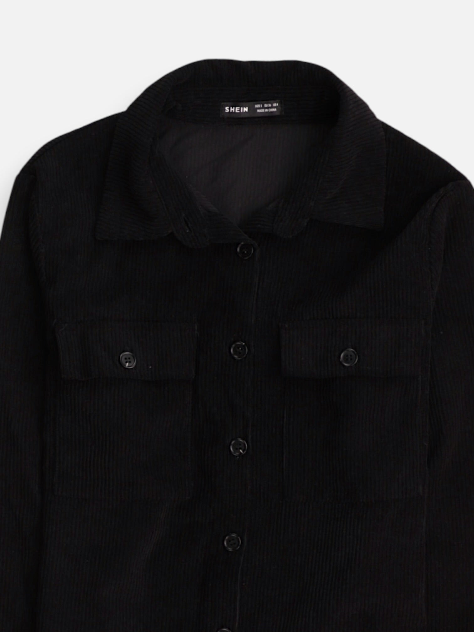 SHEIN Chaqueta Sobrecamisa Corduroy - Mujer - Small