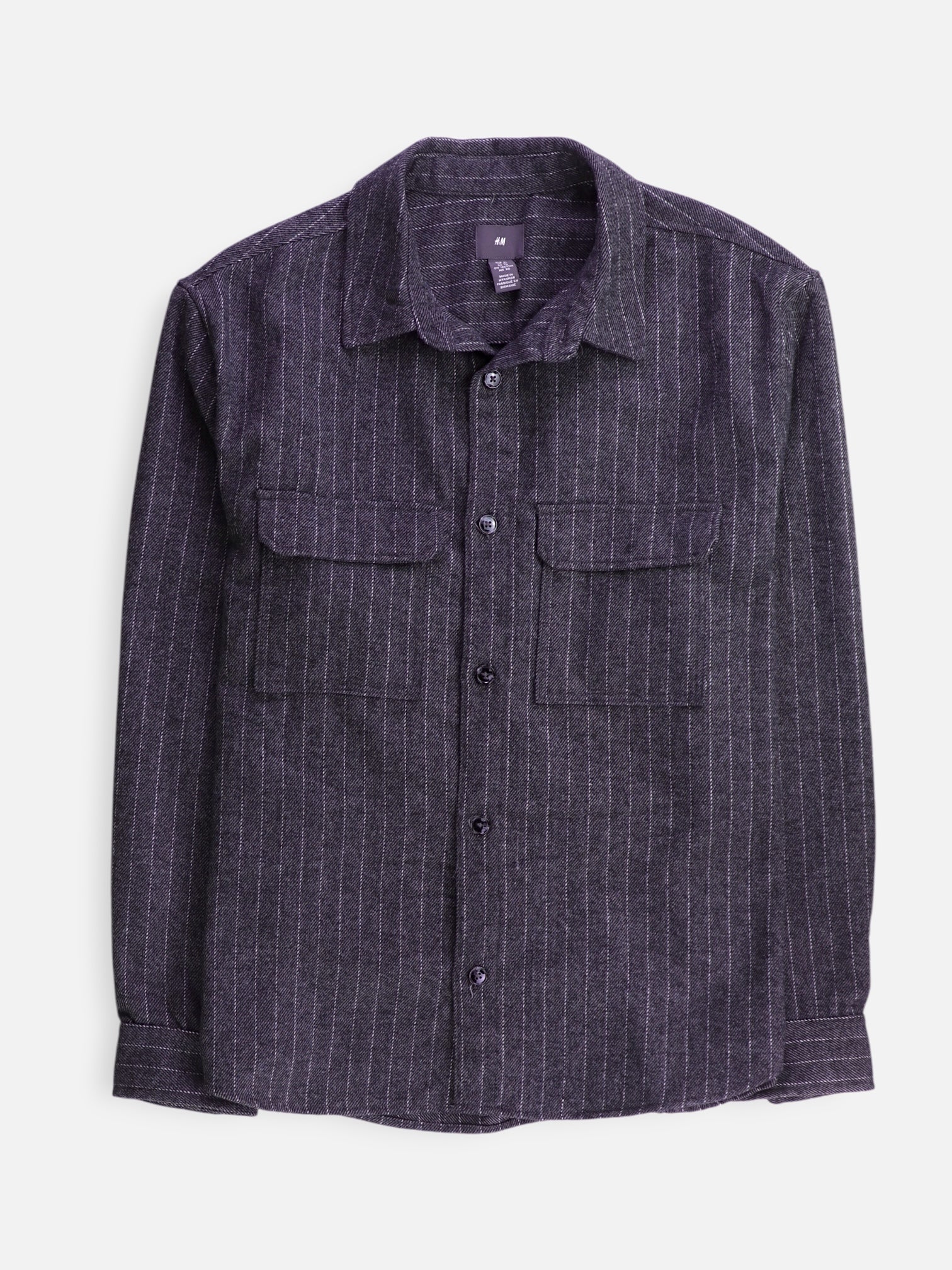 H&M Chaqueta Sobrecamisa Basic - Hombre - XL
