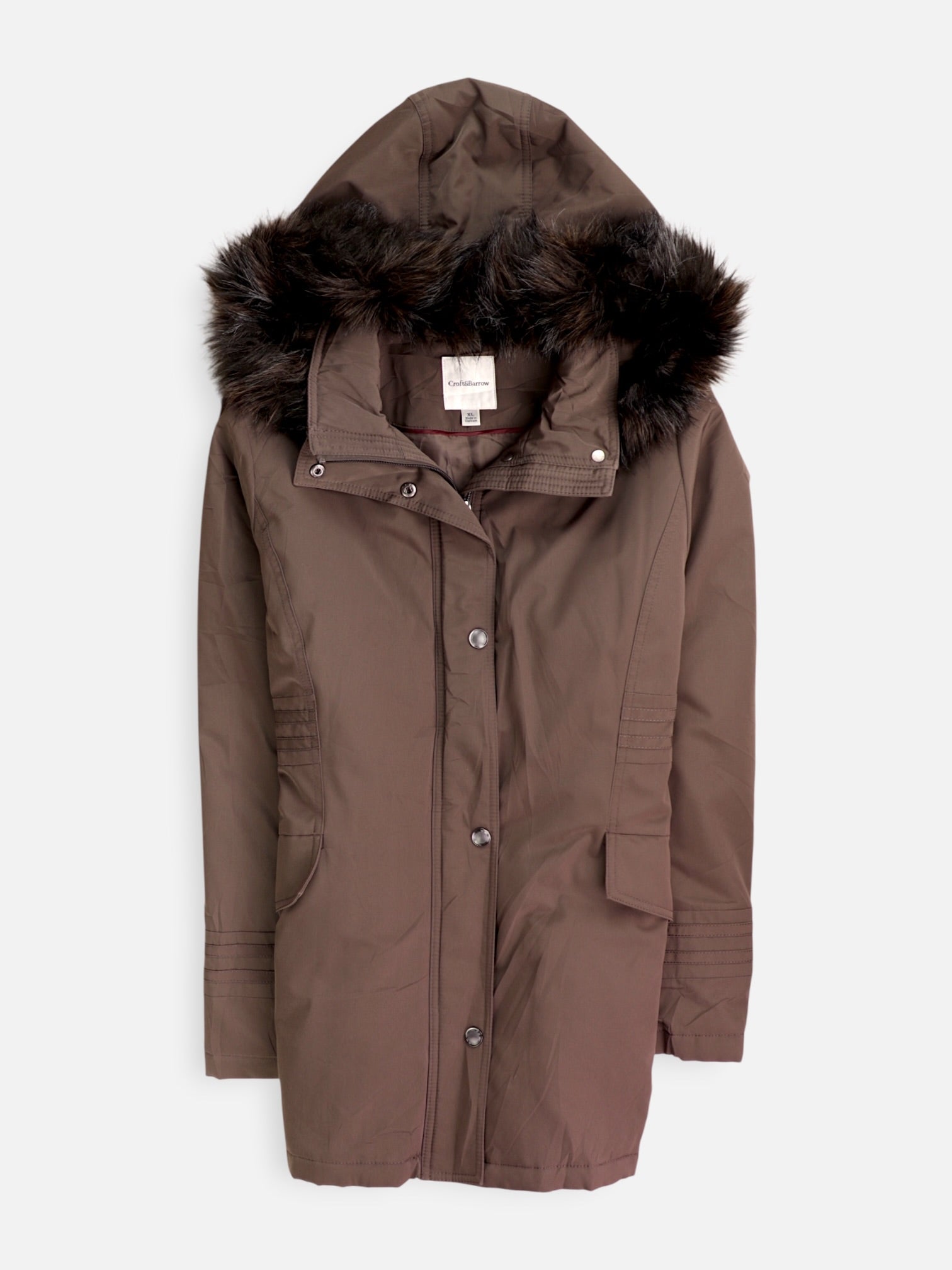 Croft & Barrow Chaqueta Casual Impermeable - Mujer - XL