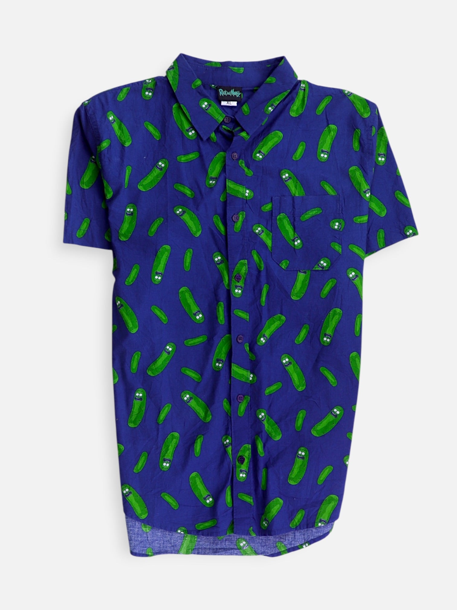 Rick & Morty Camisa Animado - Hombre - XL