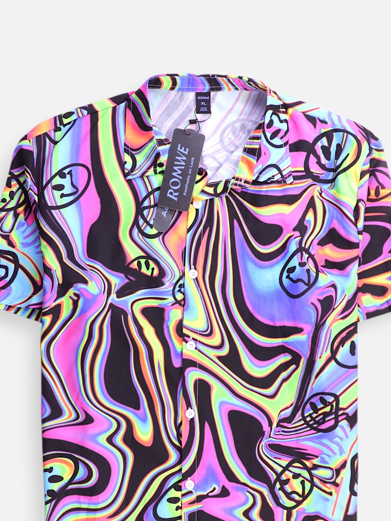 Camisa Color Block - Hombre - XL