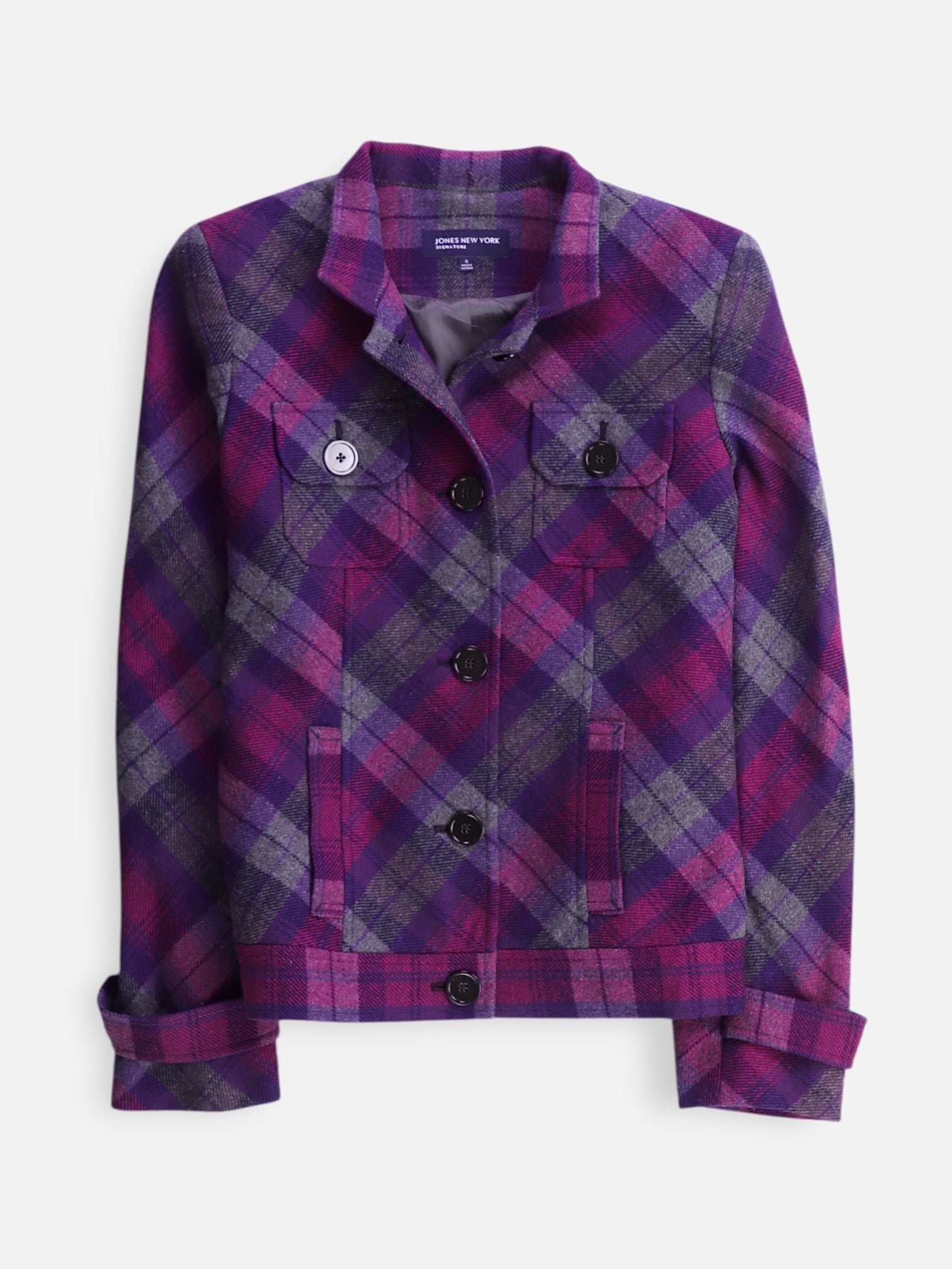 JONES NEW YORK Chaqueta Casual Color Block - Mujer - 4