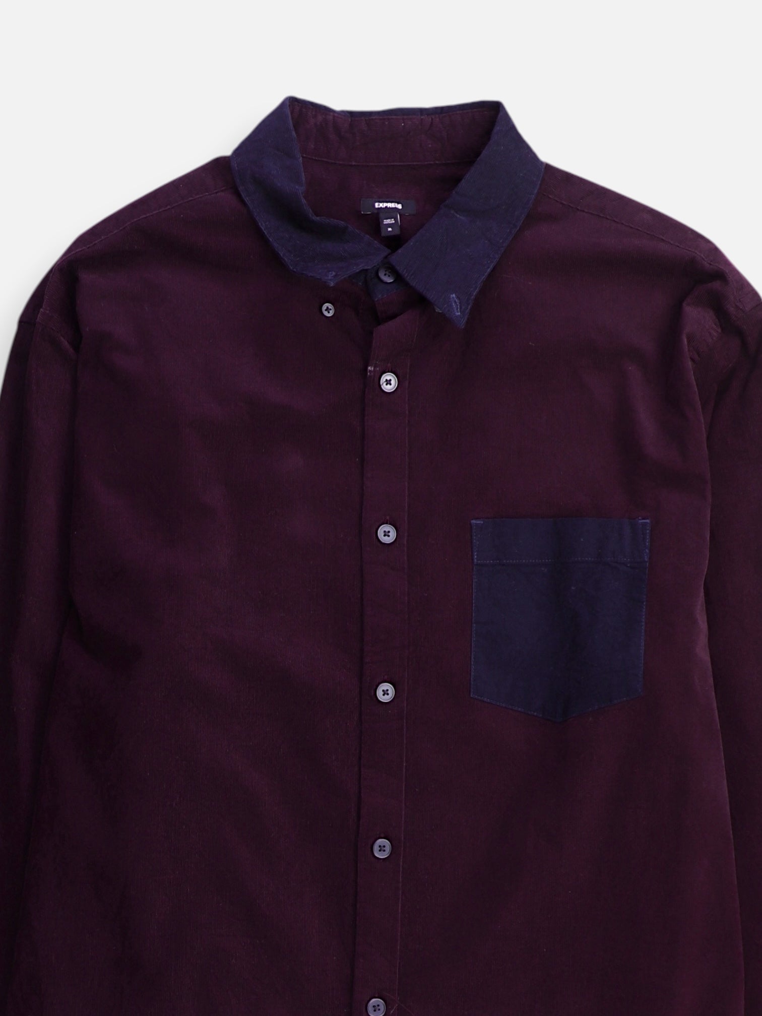 EXPRESS Camisa Corduroy - Hombre - XL