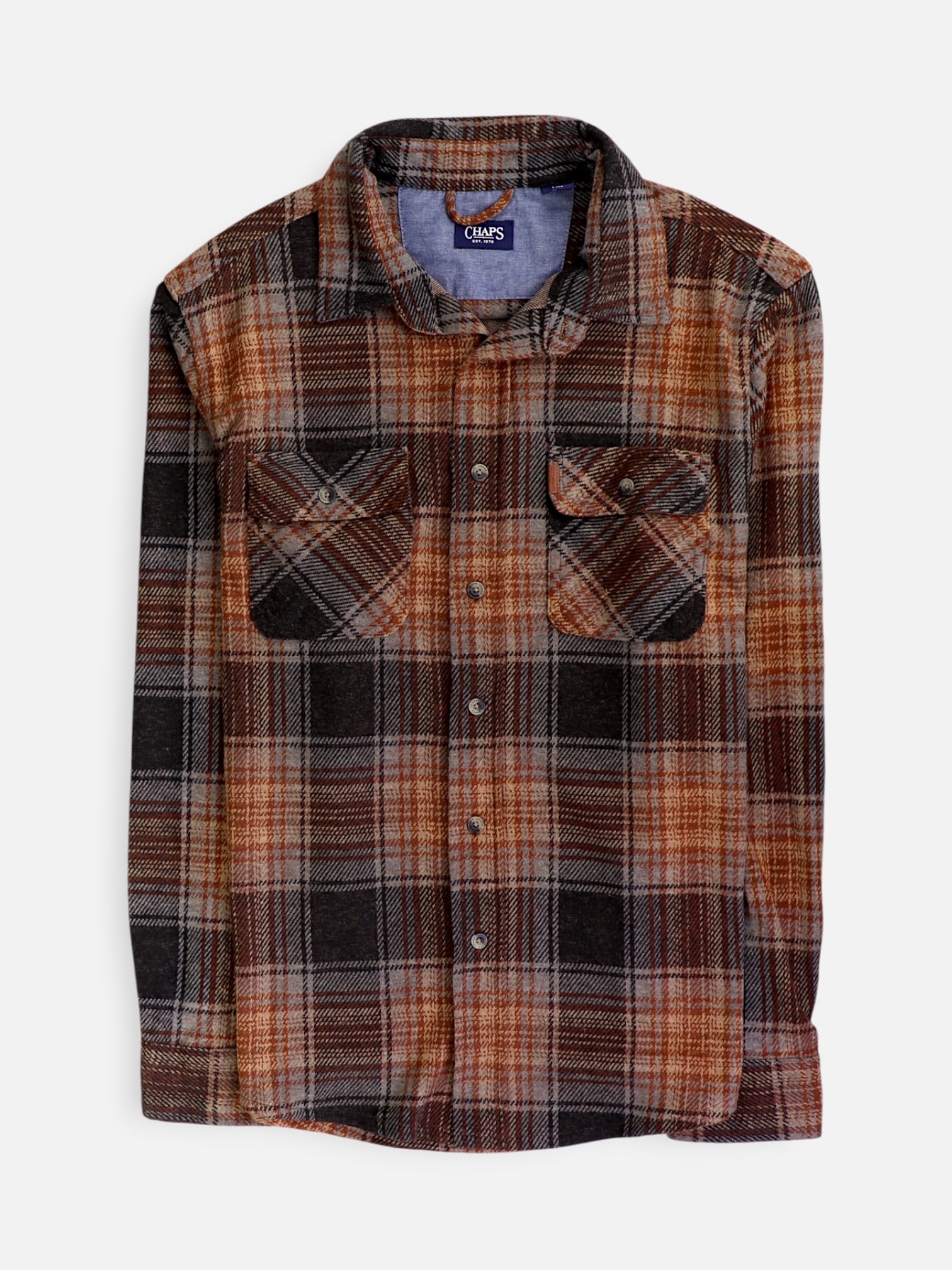 Chaps Camisa Plaid Types - Hombre - Large