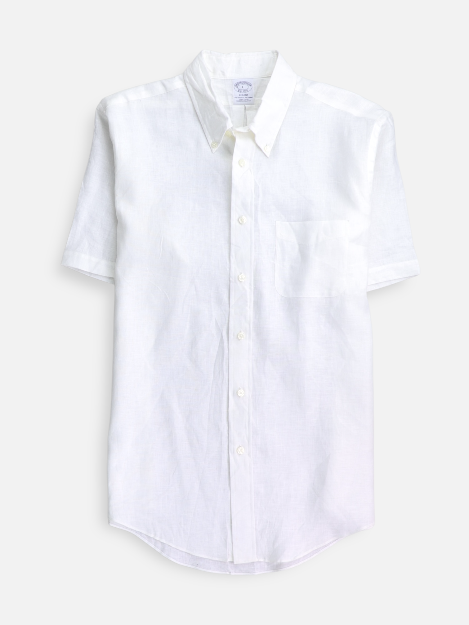 Brooks Brothers Camisa Lino - Hombre - Large