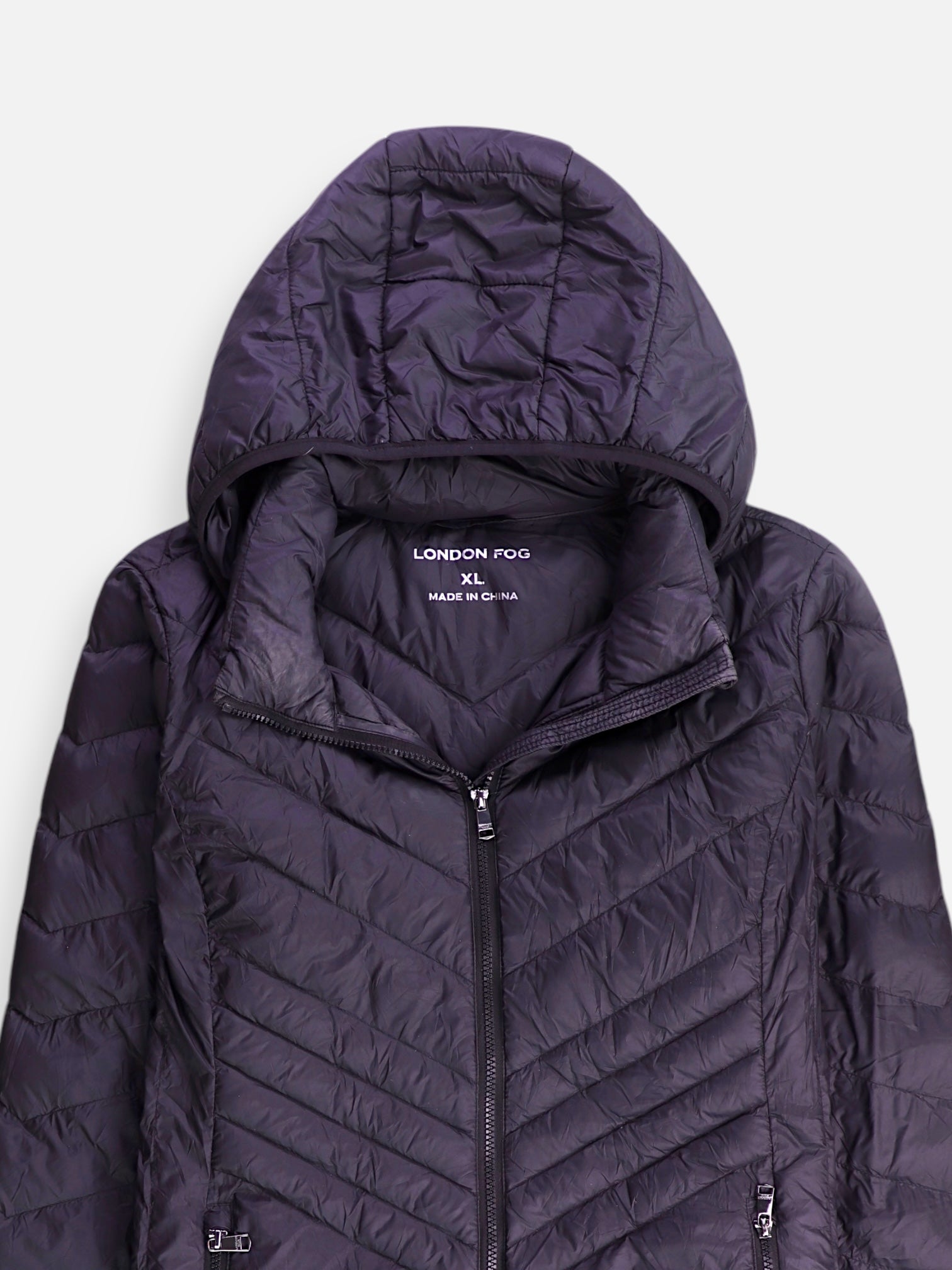 LONDON FOG Chaqueta Puffer Impermeable - Mujer - XL