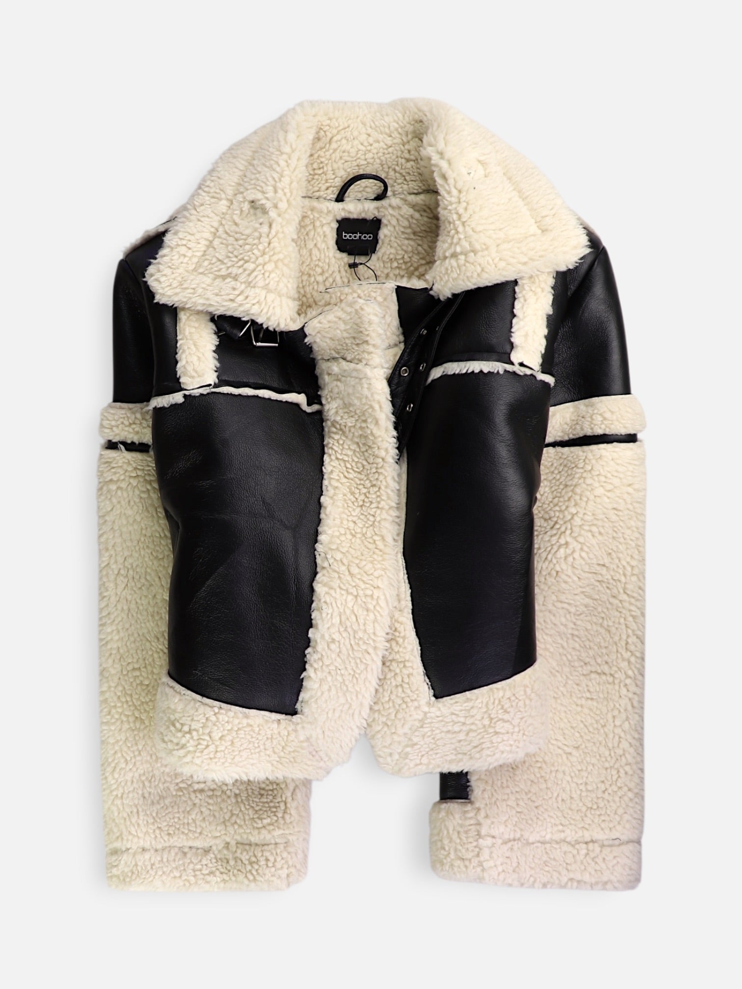 BOOHOO Chaqueta Aviator Teddy - Mujer - 4