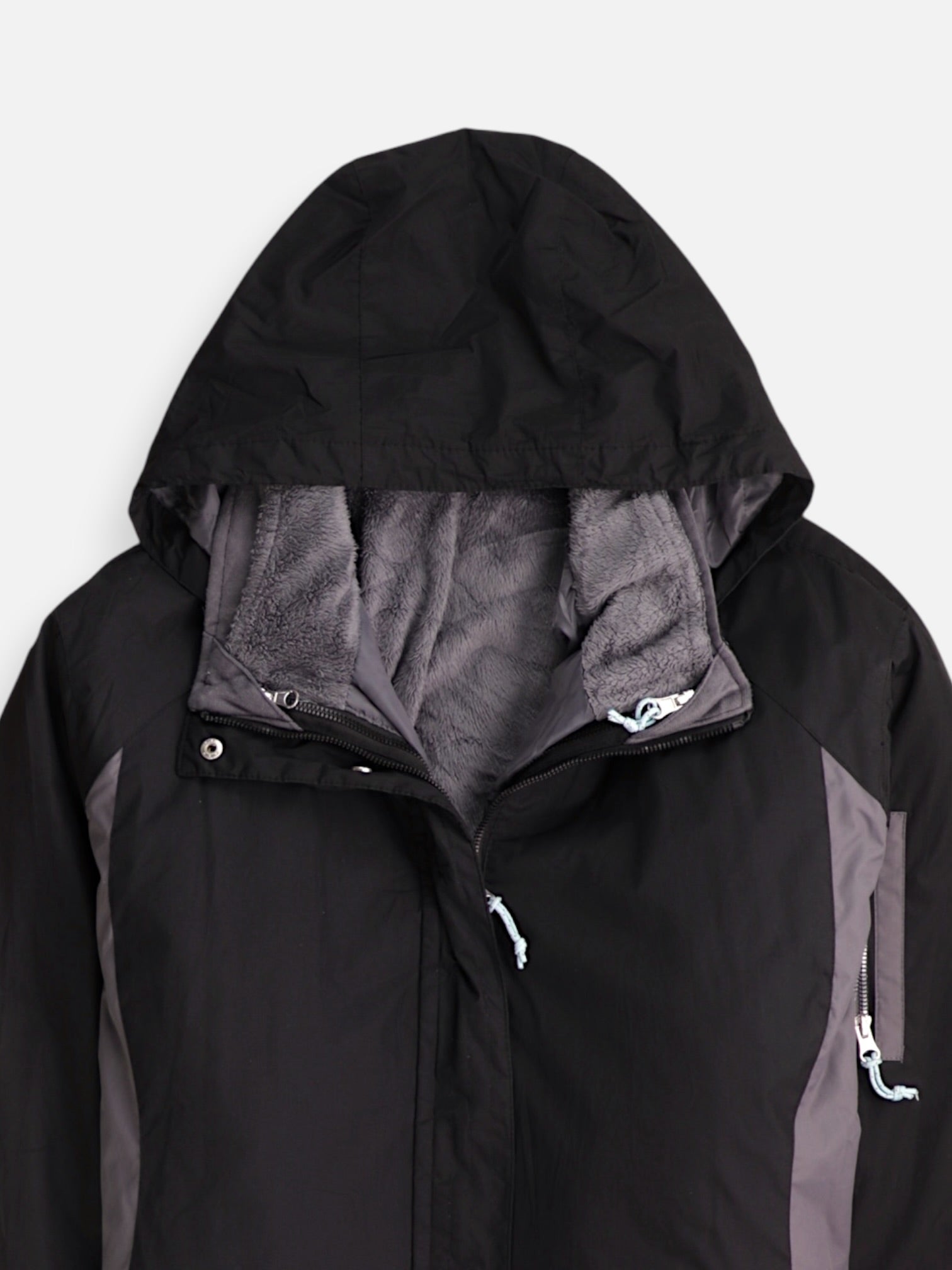 FREE COUNTY Chaqueta Impermeable Color Block - Mujer - 2XL