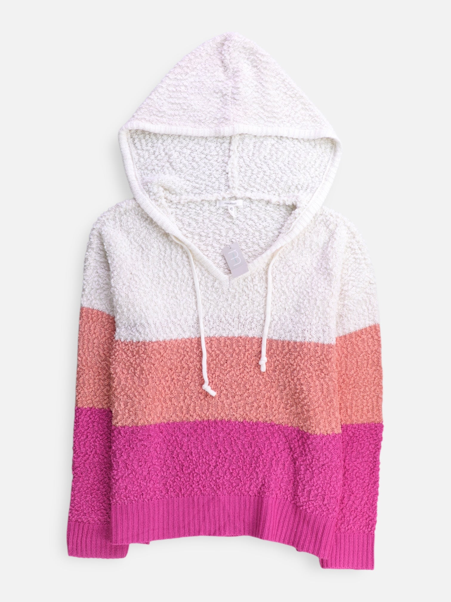 Sudadera Hoodie Color Block - Mujer - Large