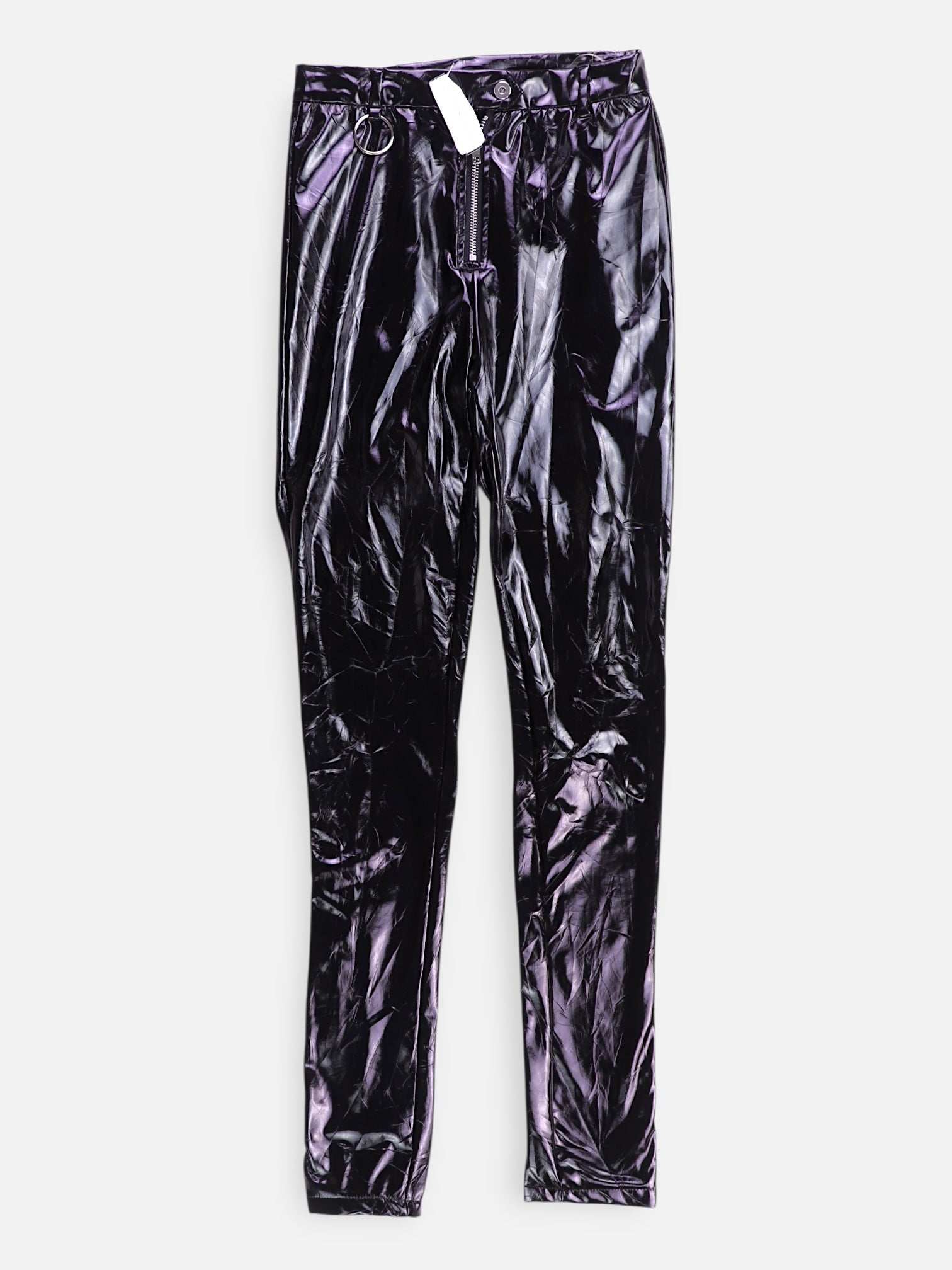 Pantalon Skinny Fit Cuero - Mujer - Small