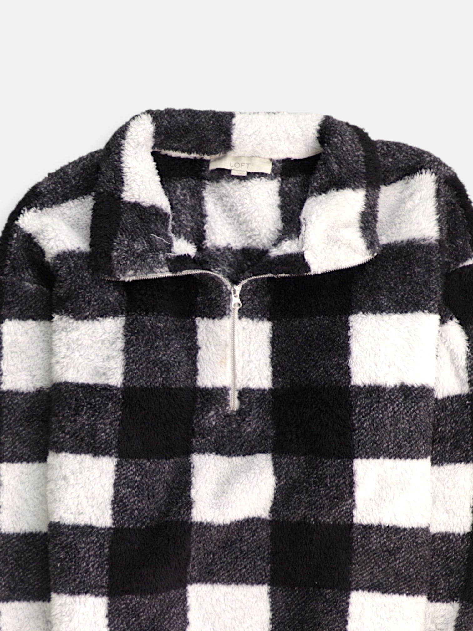LOFT Sueter Fleece Color Block - Mujer - Large