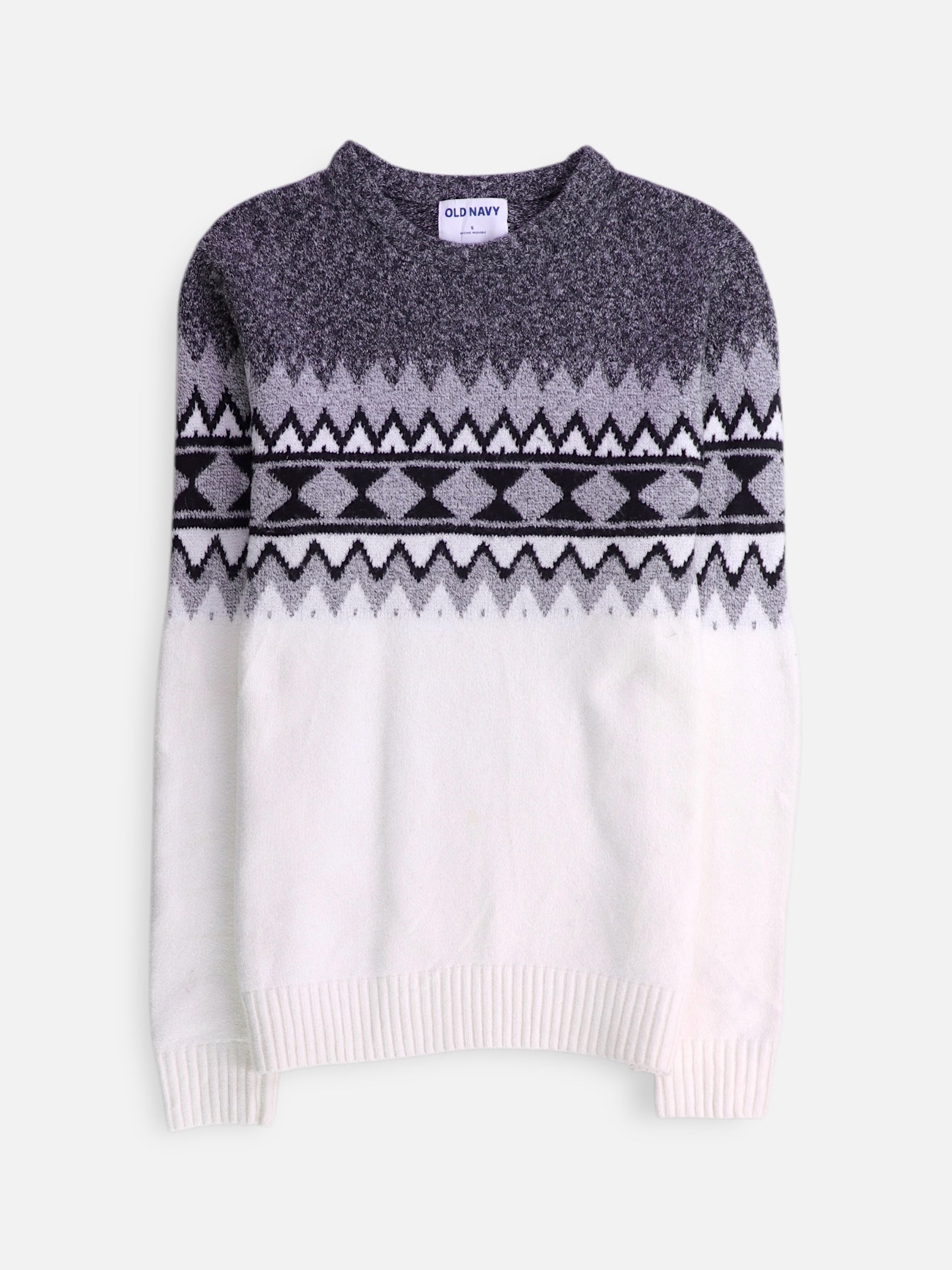 Old Navy Sueter Knit Color Block - Hombre - Small