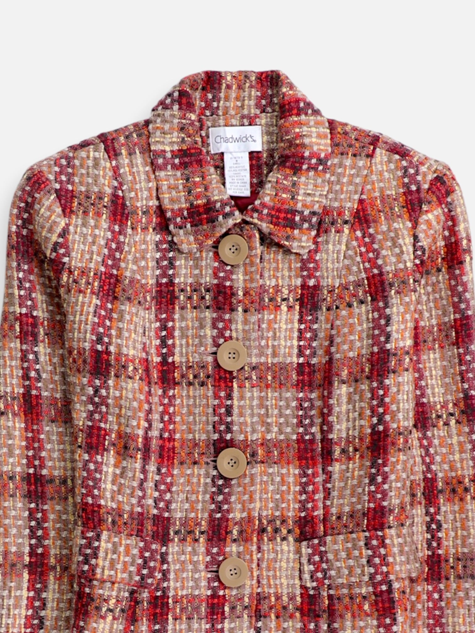 Chaqueta Casual Plaid Types - Mujer - 8