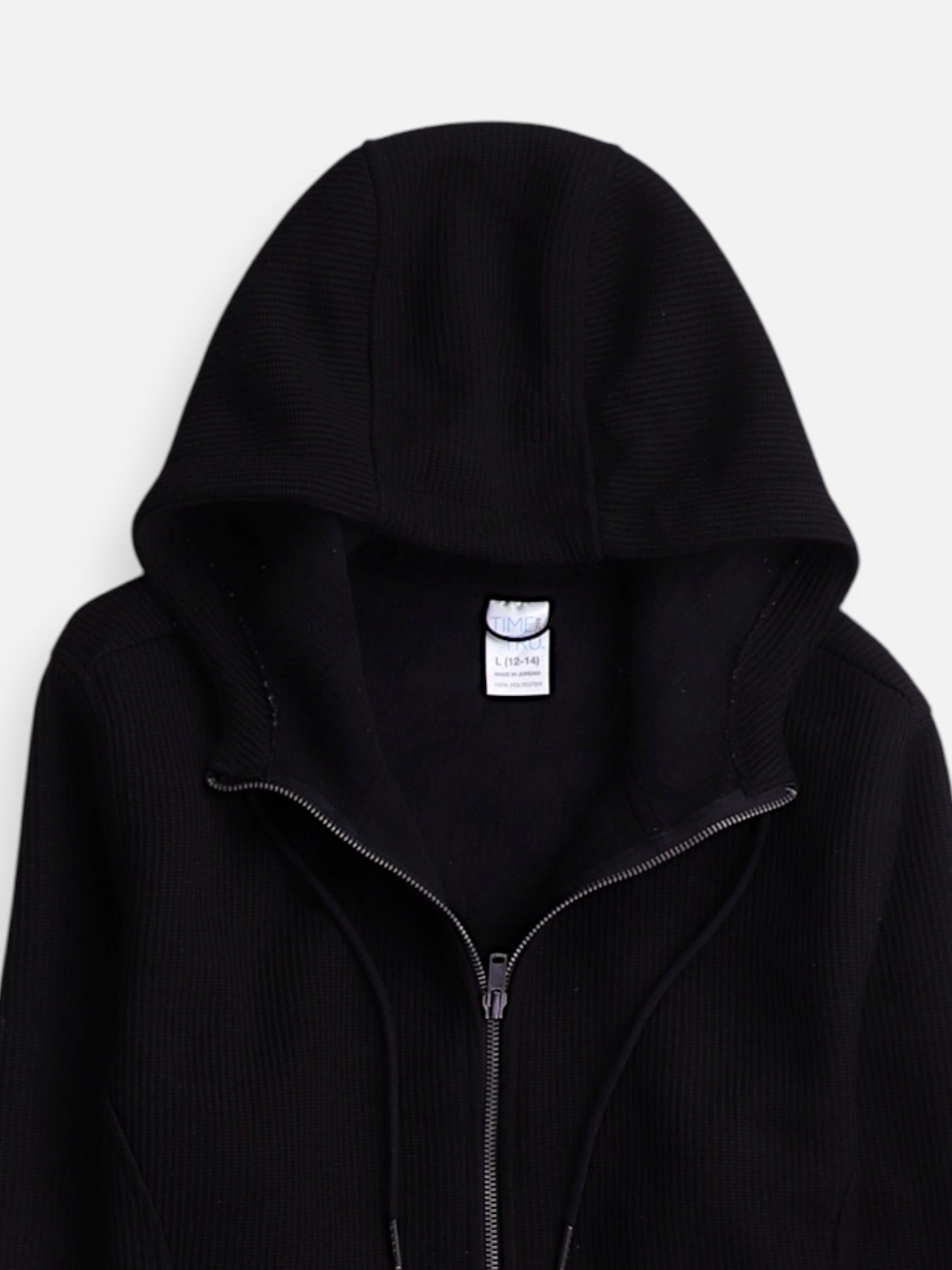 TIME THRU Sudadera Hoodie Basic - Mujer - Large