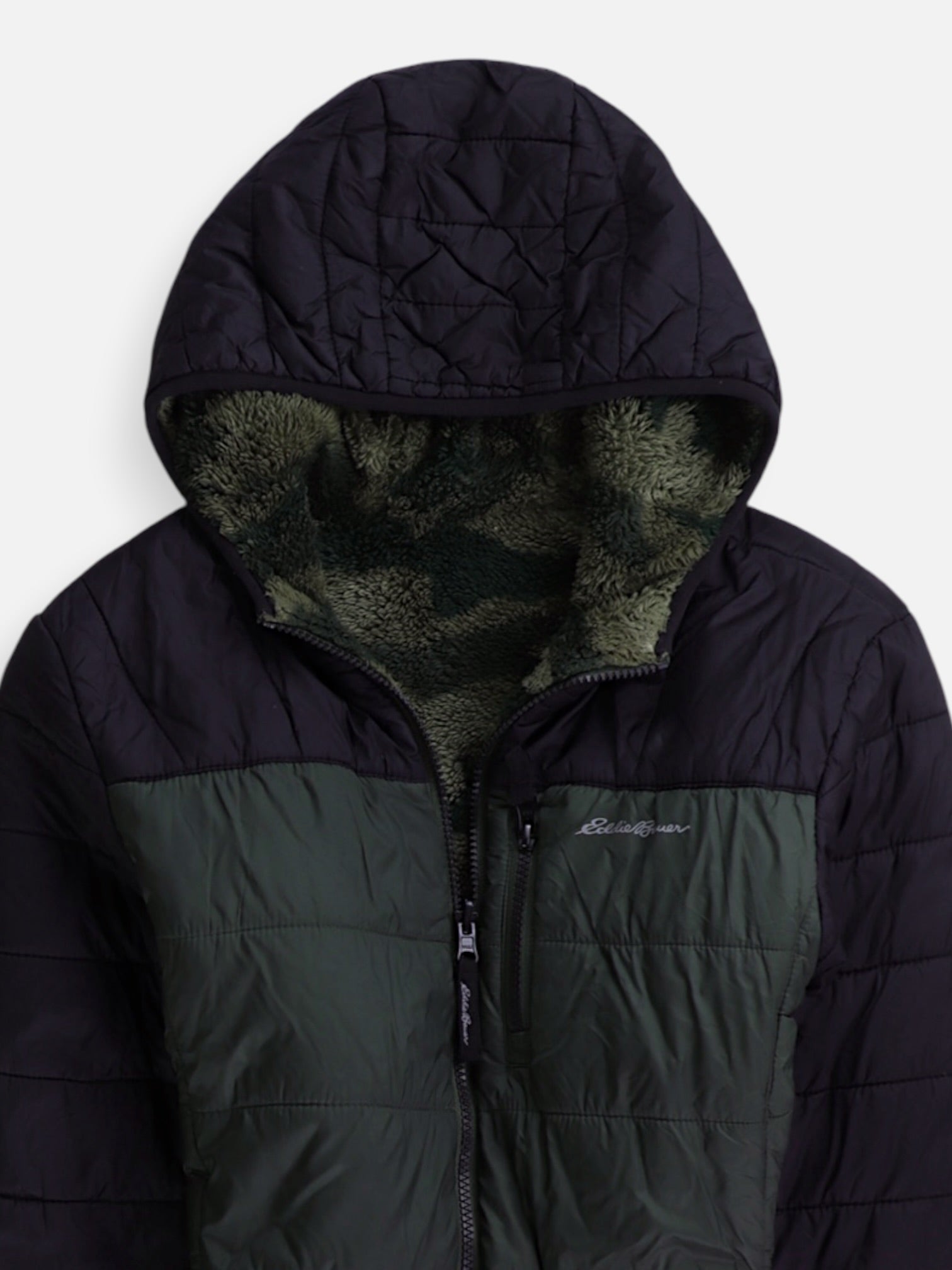 Eddie Bauer Chaqueta Puffer Reversible - Niño - Large - 14-16Y (Años)