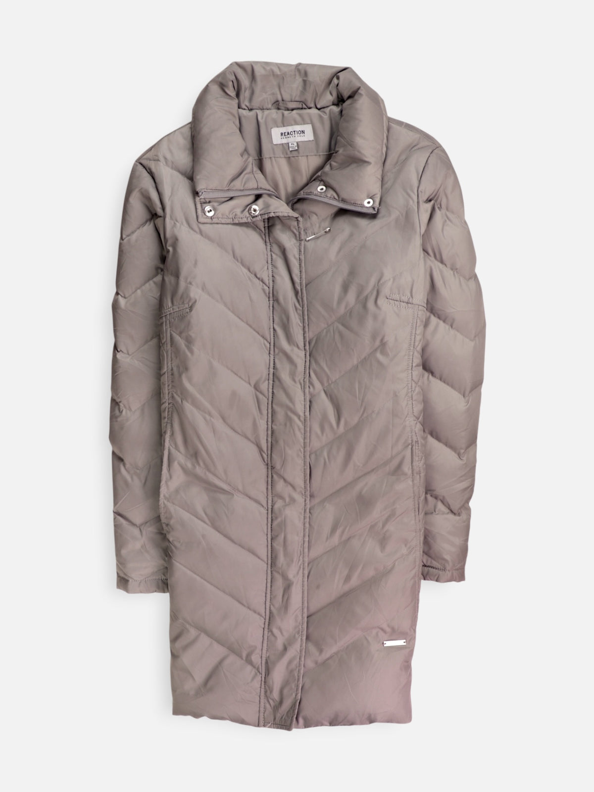 Kenneth Cole Abrigo Impermeable Puffer - Mujer - L PETITE