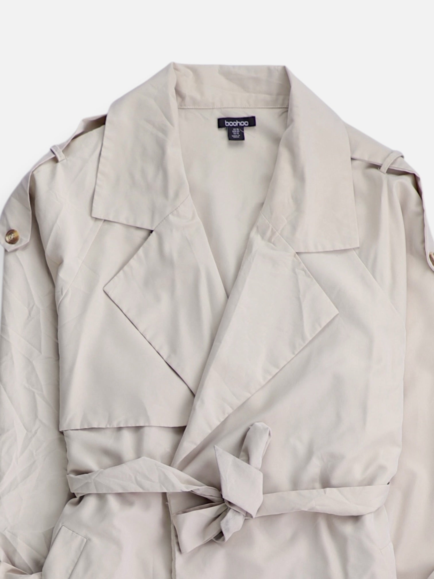 BOOHOO Abrigo Trench Coat Casual - Mujer - 12