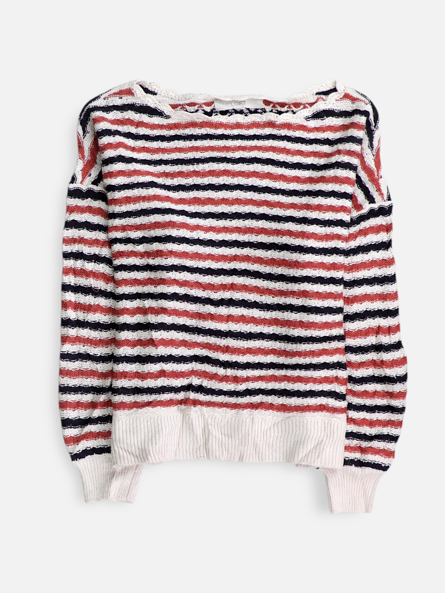 LOFT Sueter Knit Color Block - Mujer - N/A